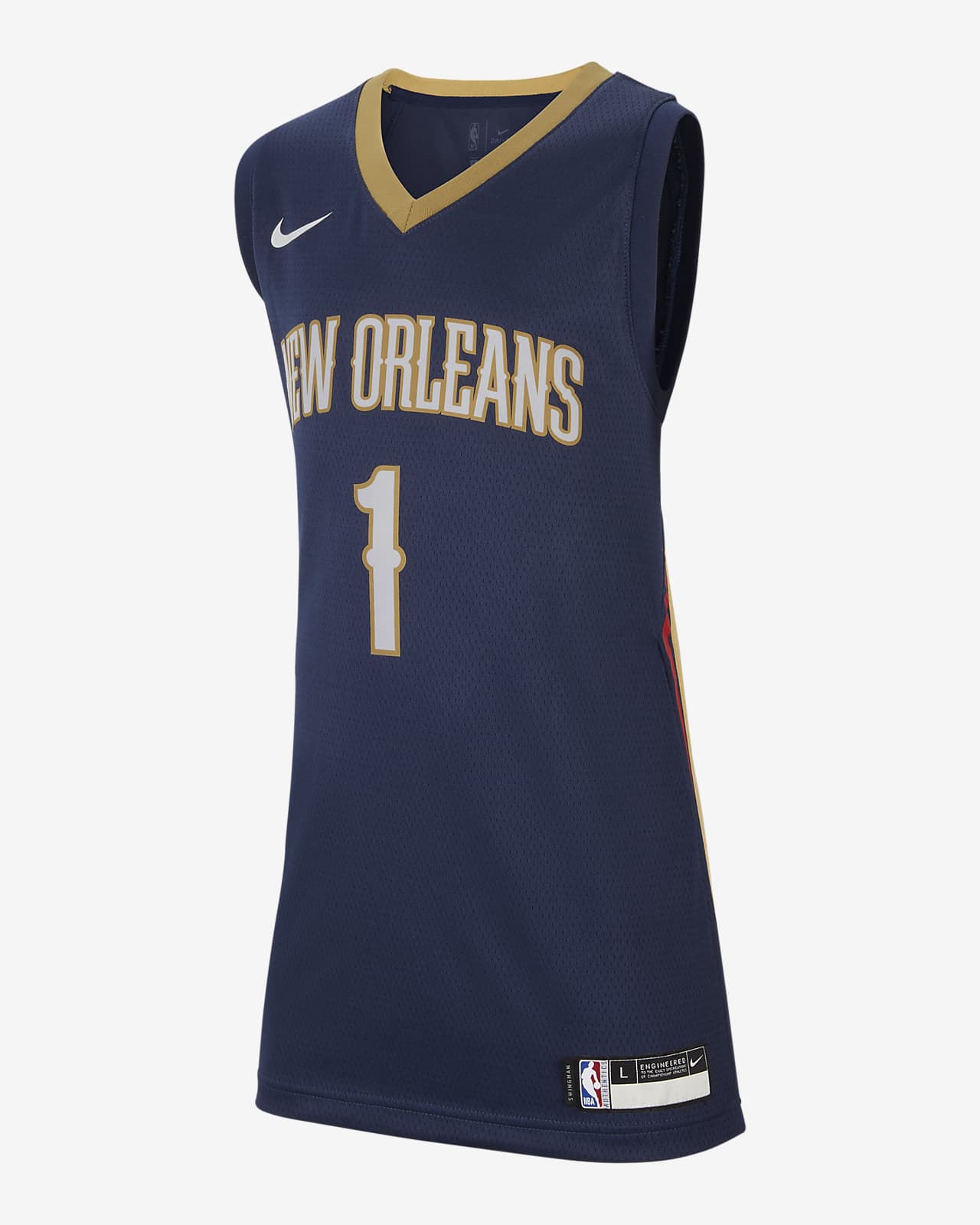 Pelicans Icon Edition Camiseta Nike Swingman de la NBA - Niño/a