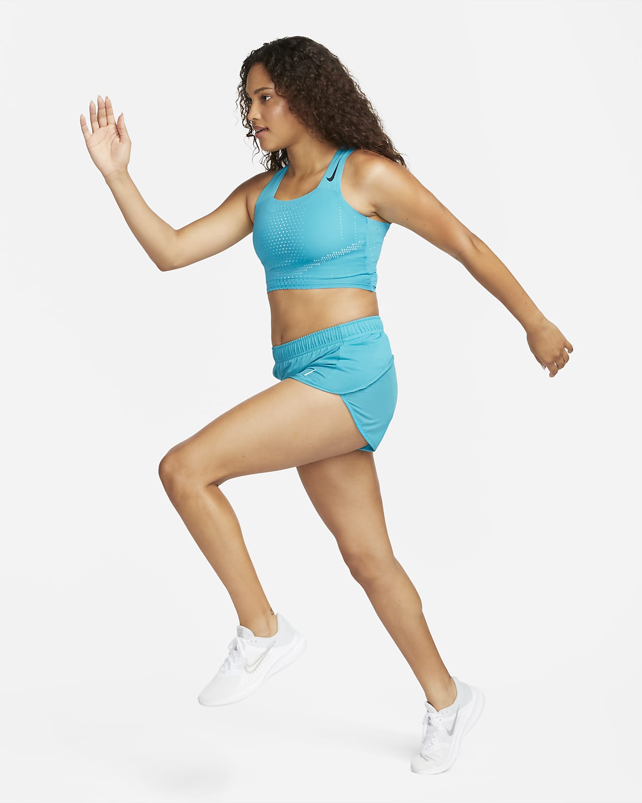 Nike Women's Pro Dri-FIT Women's Crop Shelf-Bra Tank Top (Plus Size) in  Green - ShopStyle