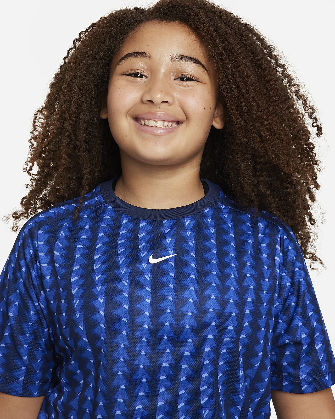 Nike Dri FIT Multi Big Kids Short Sleeve Training Top Extended Size