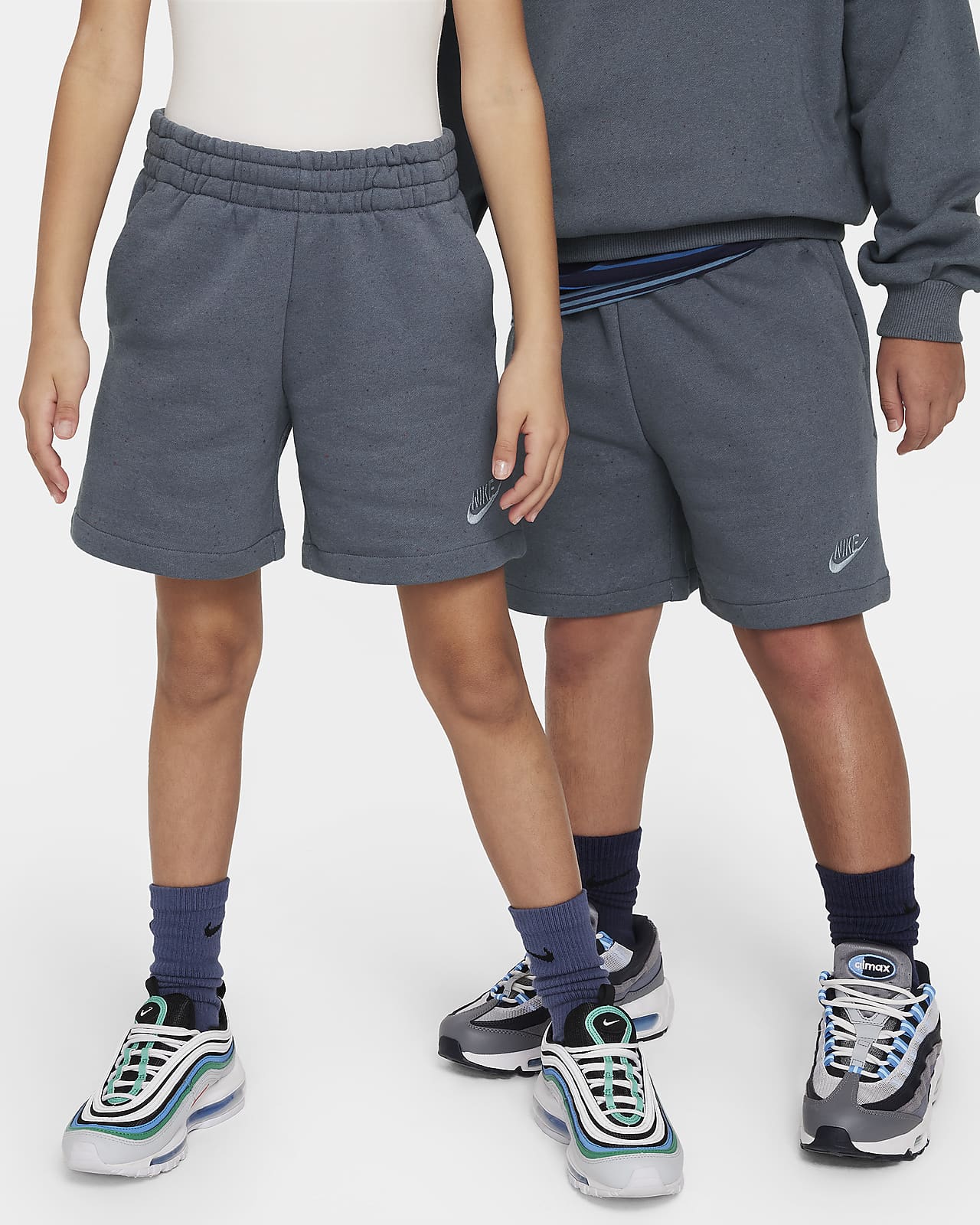 Nike Sportswear Icon Fleece EasyOn Big Kids' Loose Shorts