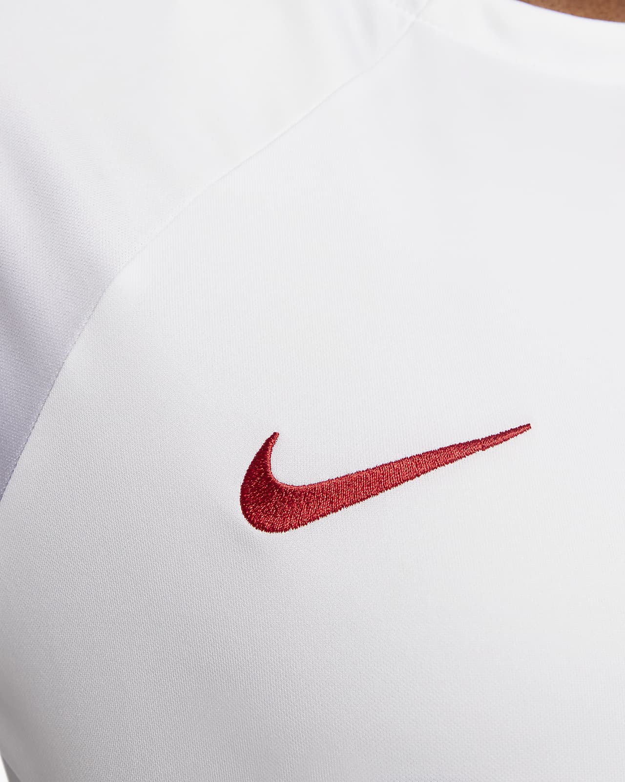 Red and white nike best sale shirt women's