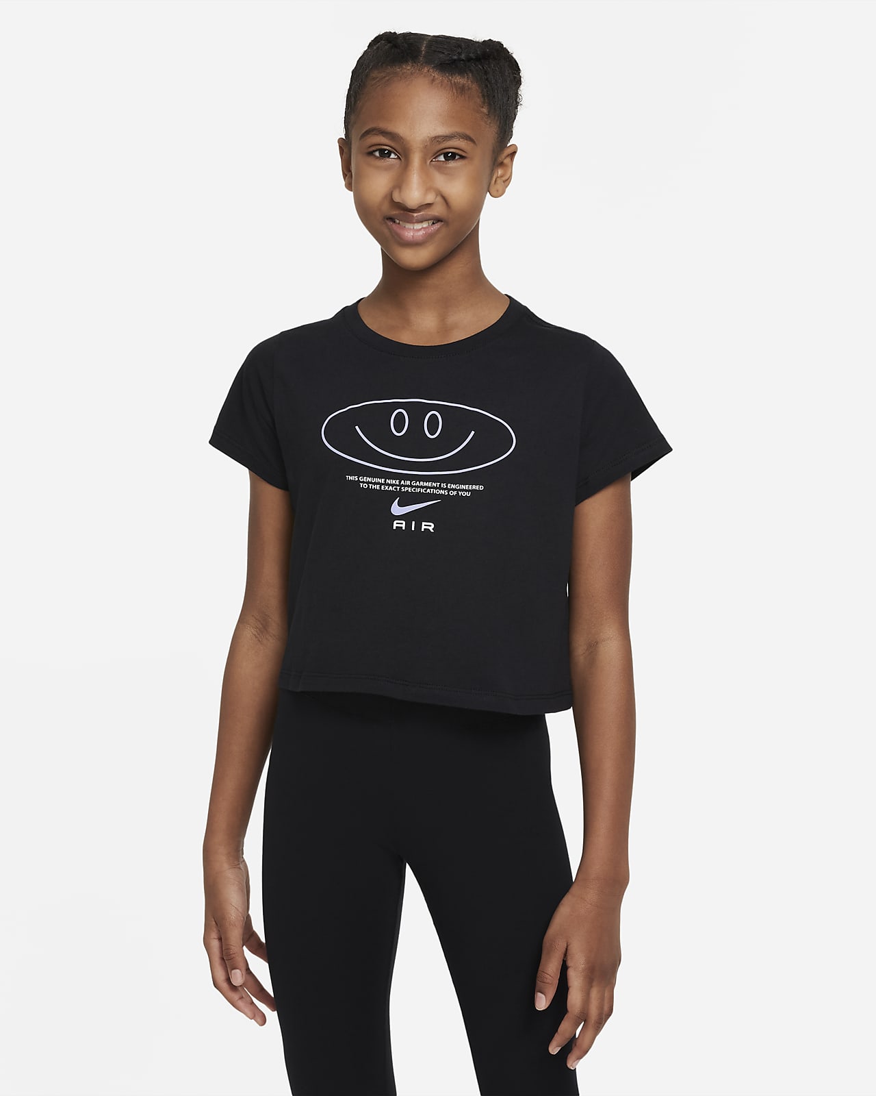 Zkrácené tričko Nike Air pro větší děti (dívky)