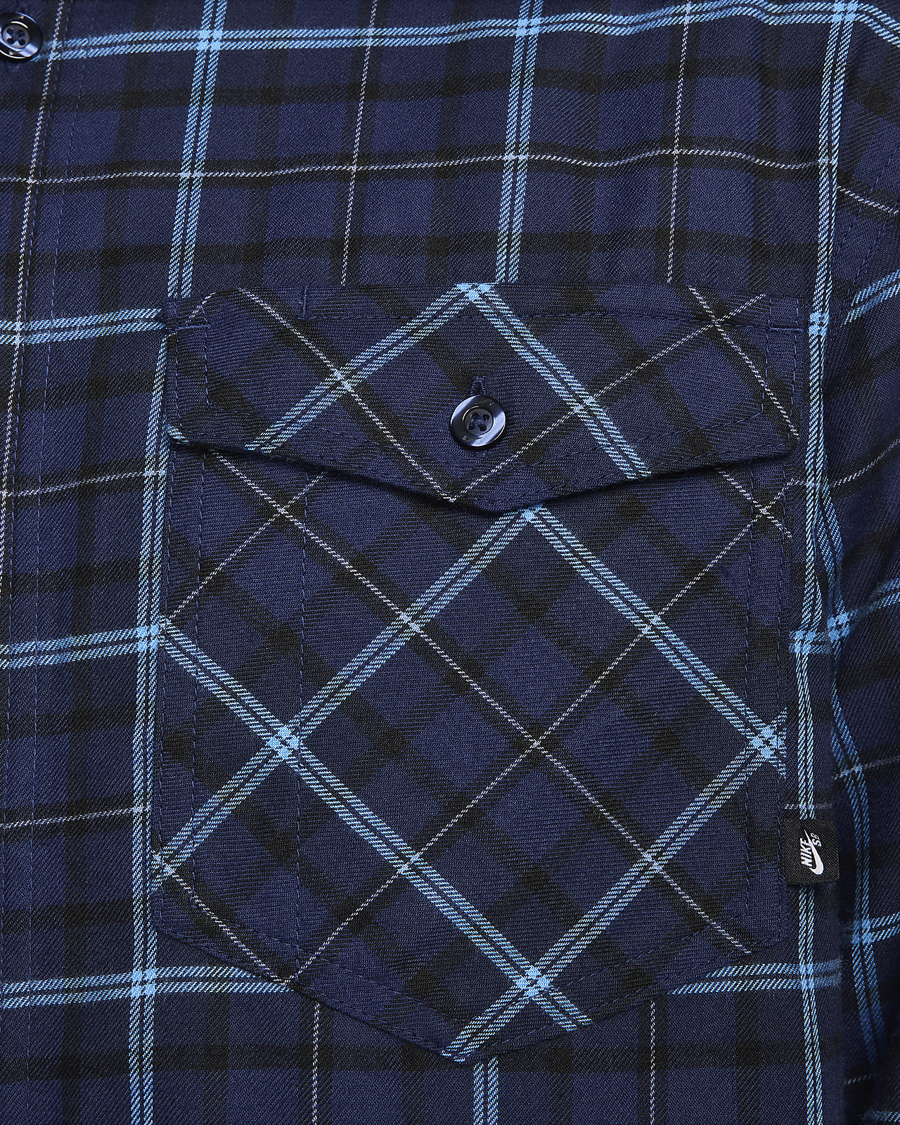 Nike SB Long-Sleeve Flannel Skate Button-Up Shirt