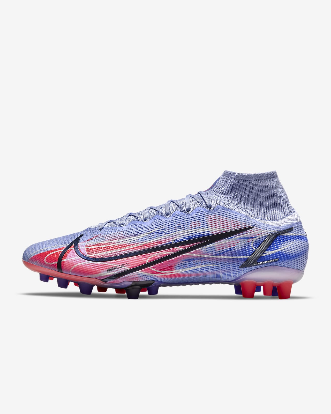 chaussures crampon foot nike,Chaussure de football à crampons pour terrain synthétique Nike Mercurial Superfly 8 Elite KM AG