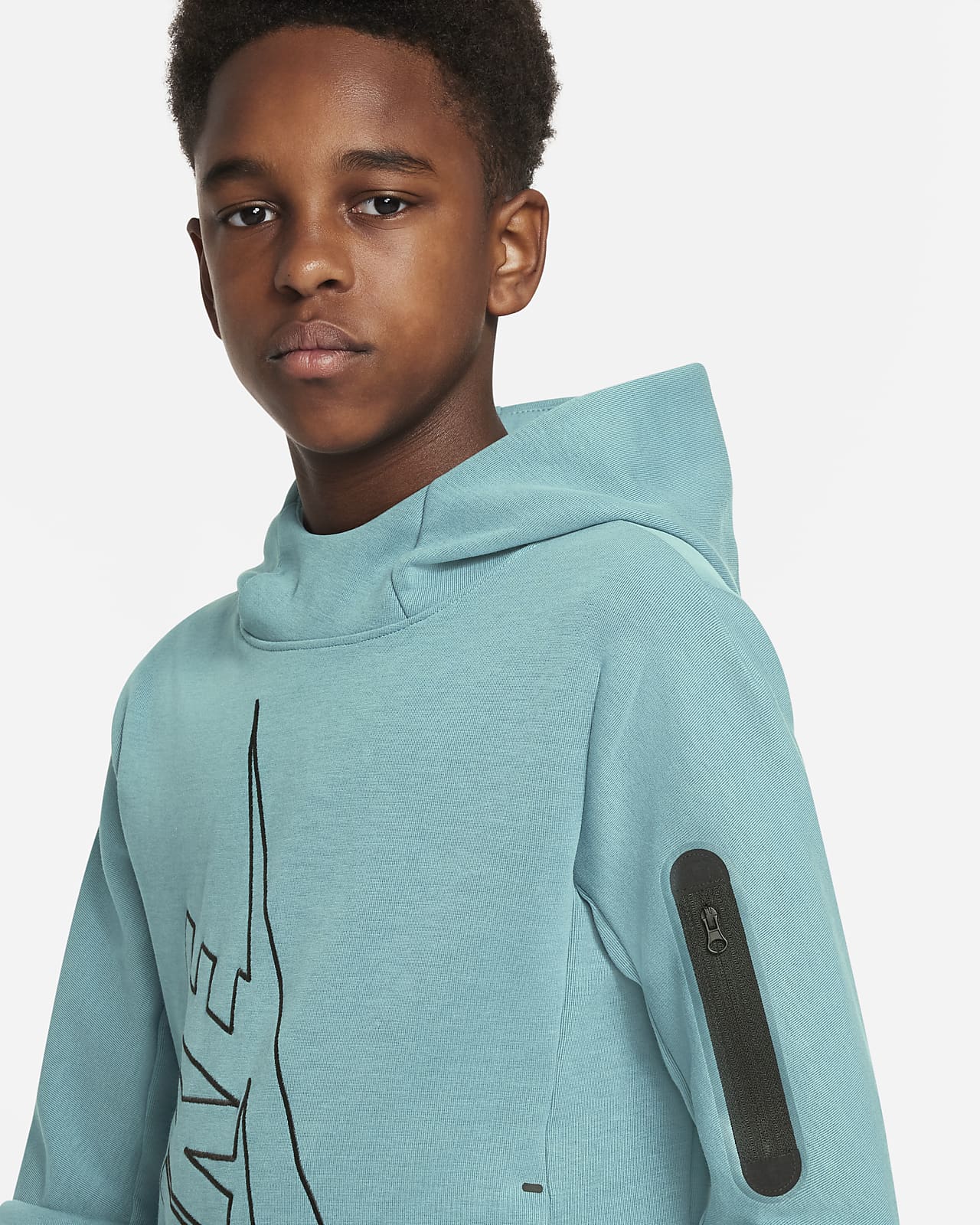 Nike Sportswear Tech Fleece Older Kids' (Boys') Hoodie. Nike AE
