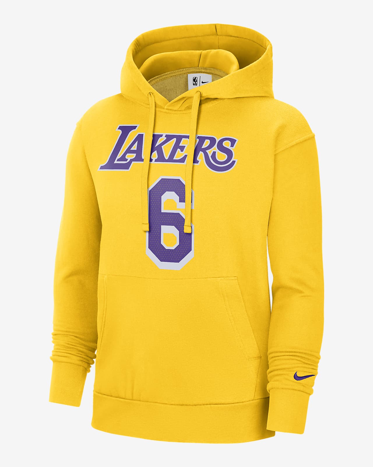 Felpa pullover in fleece con cappuccio Los Angeles Lakers Essential Nike  NBA - Uomo. Nike IT