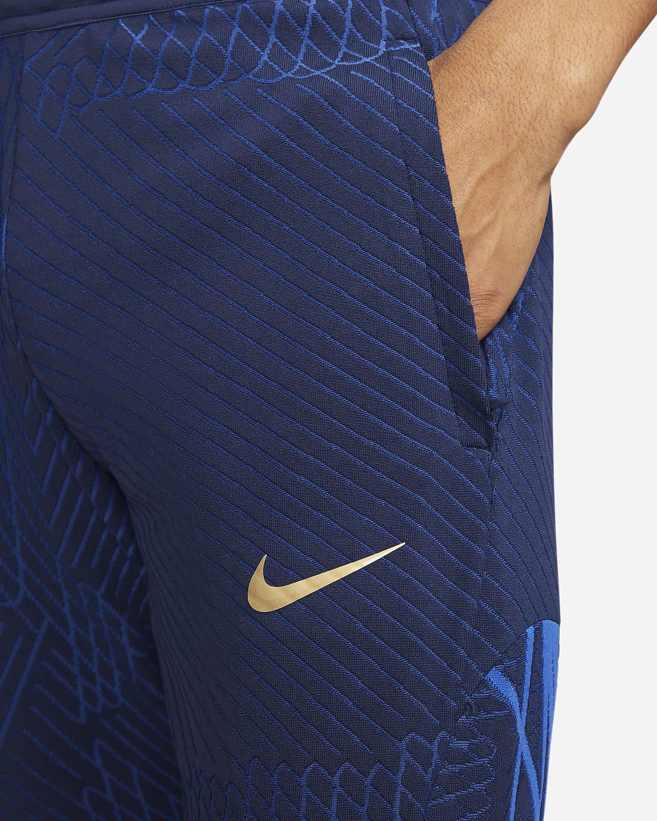 Calças De Futebol De Malha Nike Dri Fit Adv Strike Elite Fff Para Homem Nike Pt 4467