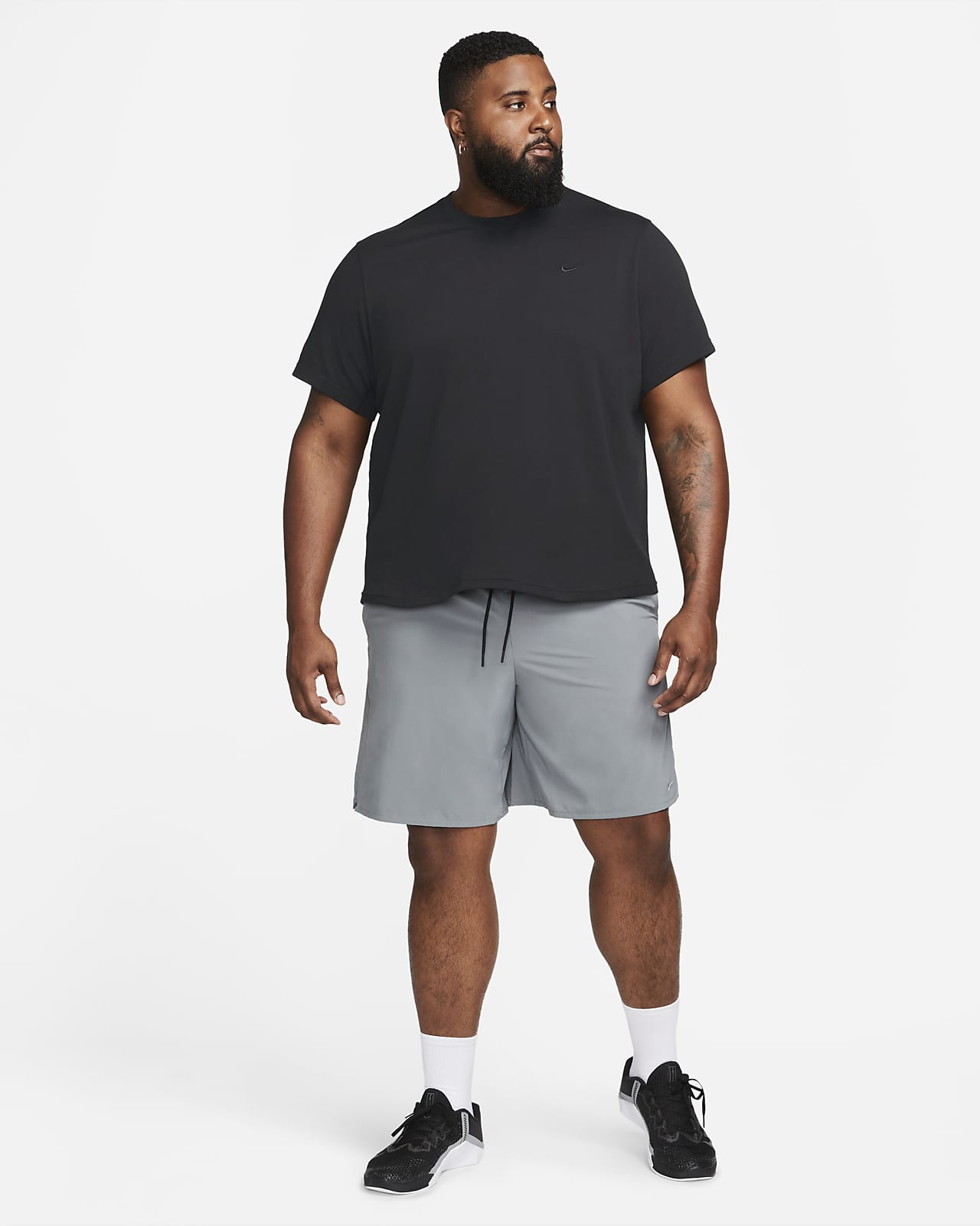 New Nike Yoga Men's Small Training Top Dri-FIT Slim Fit Short Sleeve  CN9822-010