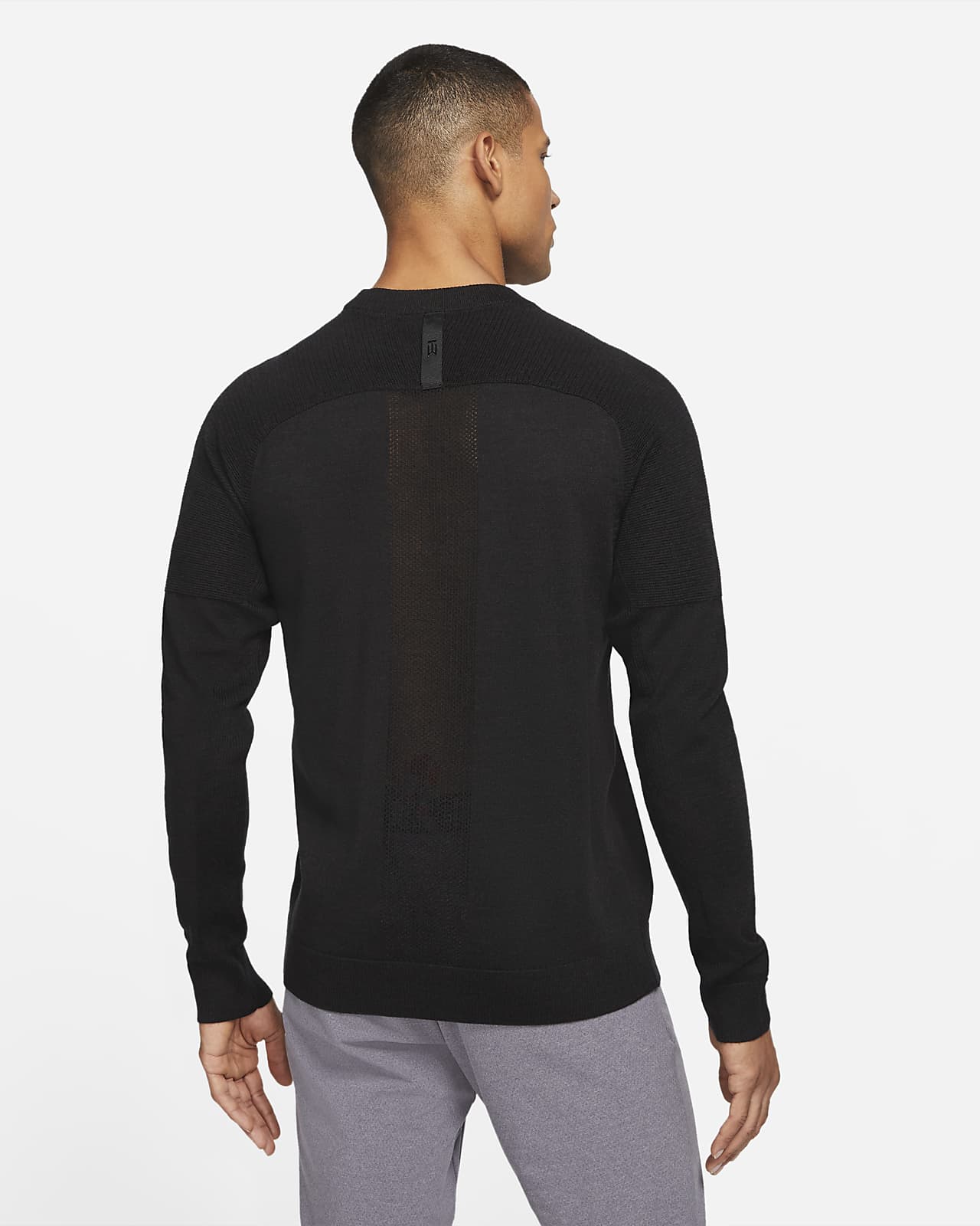 tiger woods grey sweater