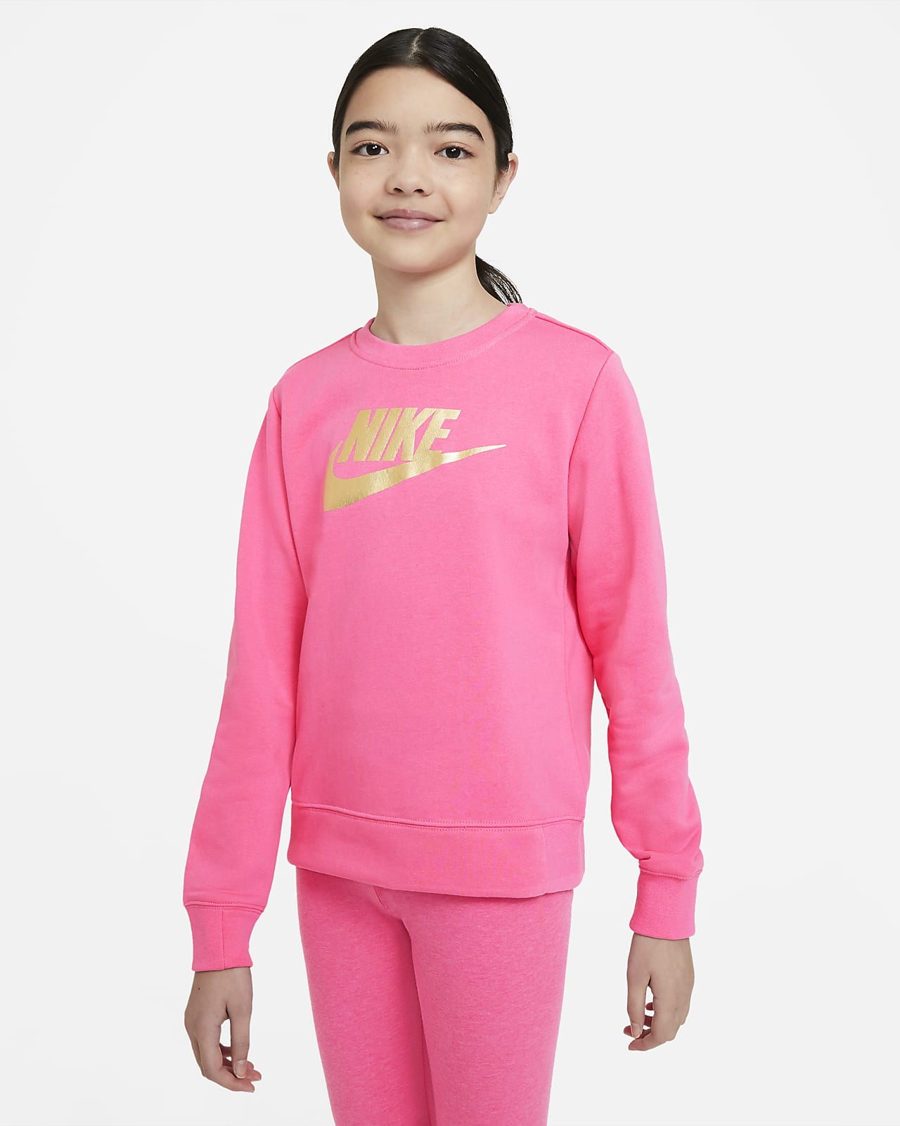 Свитшот из ткани френч терри для девочек школьного возраста Nike Sportswear