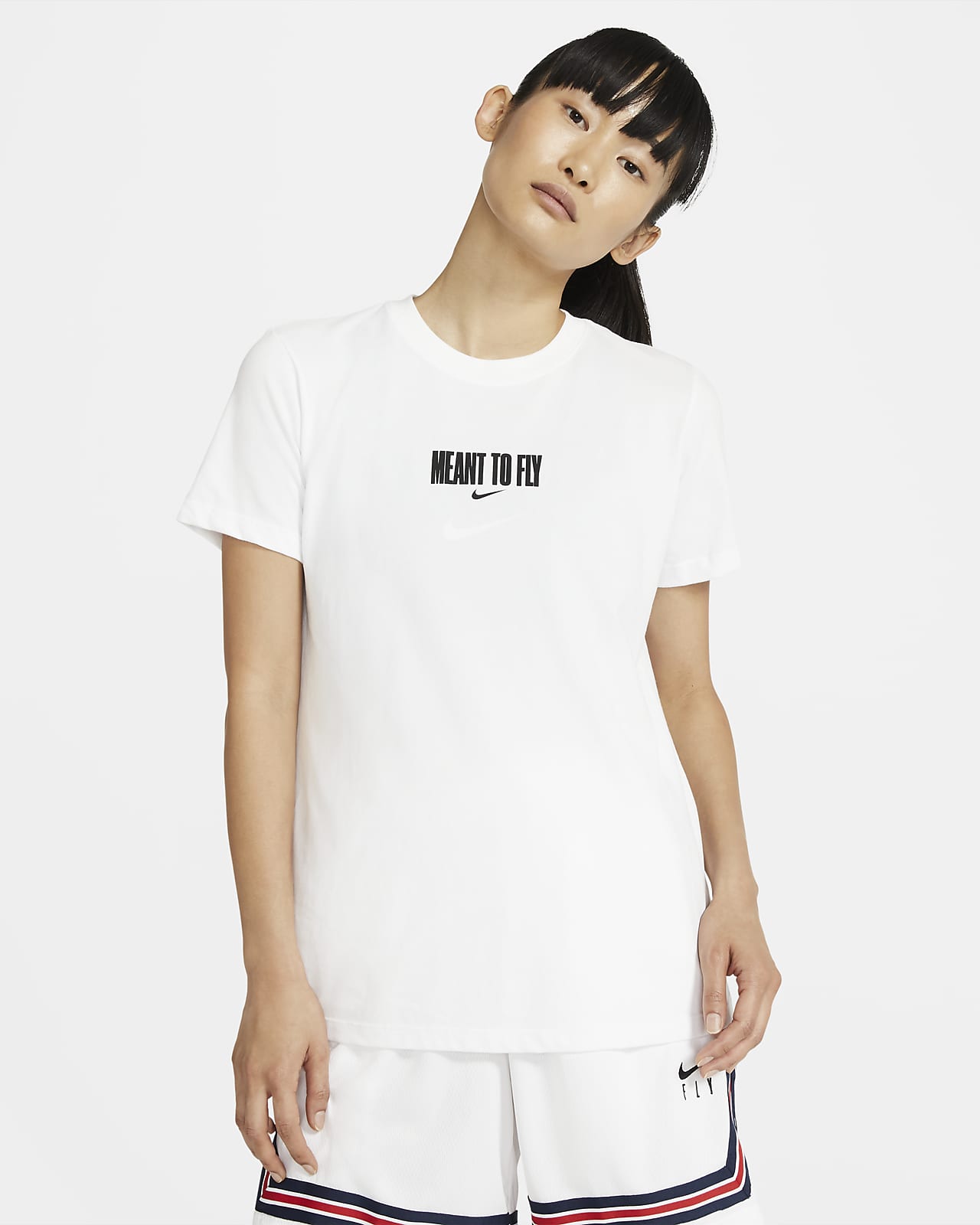 t shirt blanc nike femme