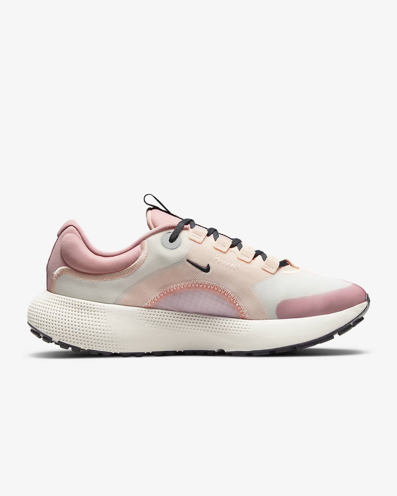 nike running escape run sneakers in white and gold