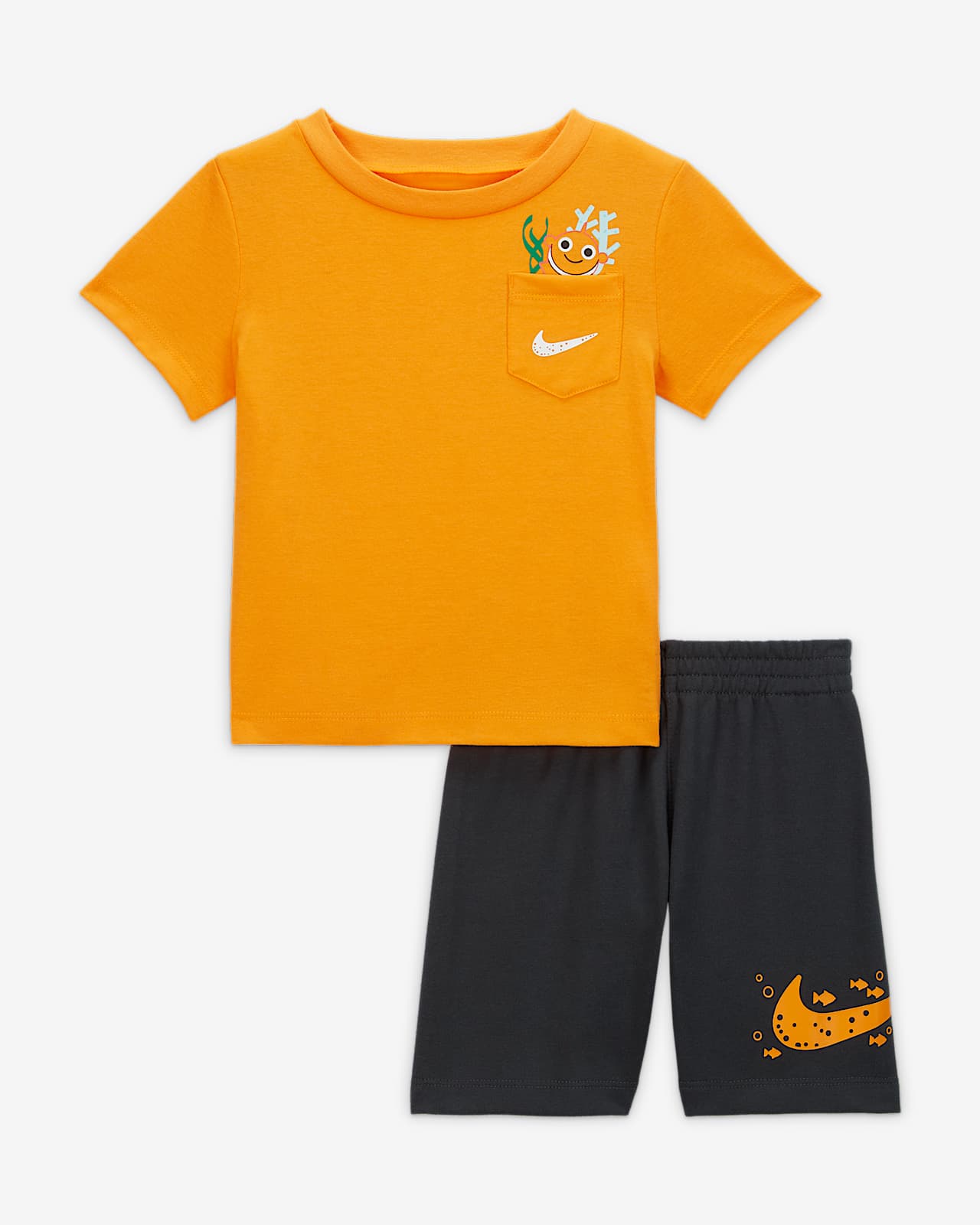Nike Sportswear Coral Reef Jersey Tee and Shorts Set Baby 2Piece Set