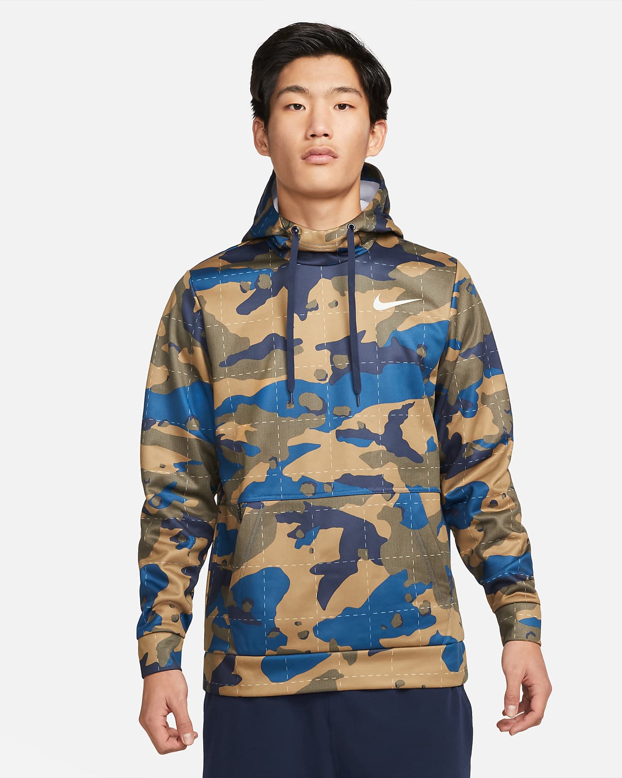 Nike Therma-FIT Men's Pullover Camo Training Hoodie