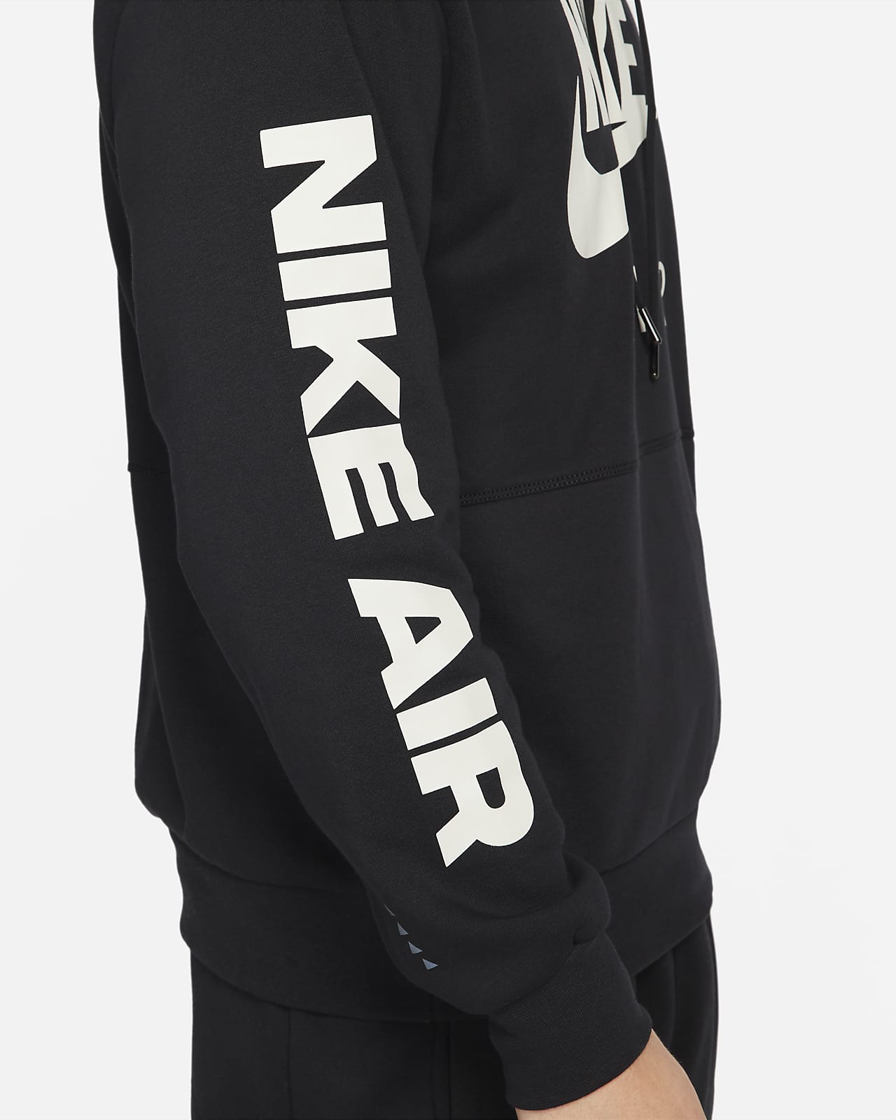 Sudadera con gorro de tejido Fleece sin cierre cepillada en la parte  interior para hombre Nike Air. Nike MX