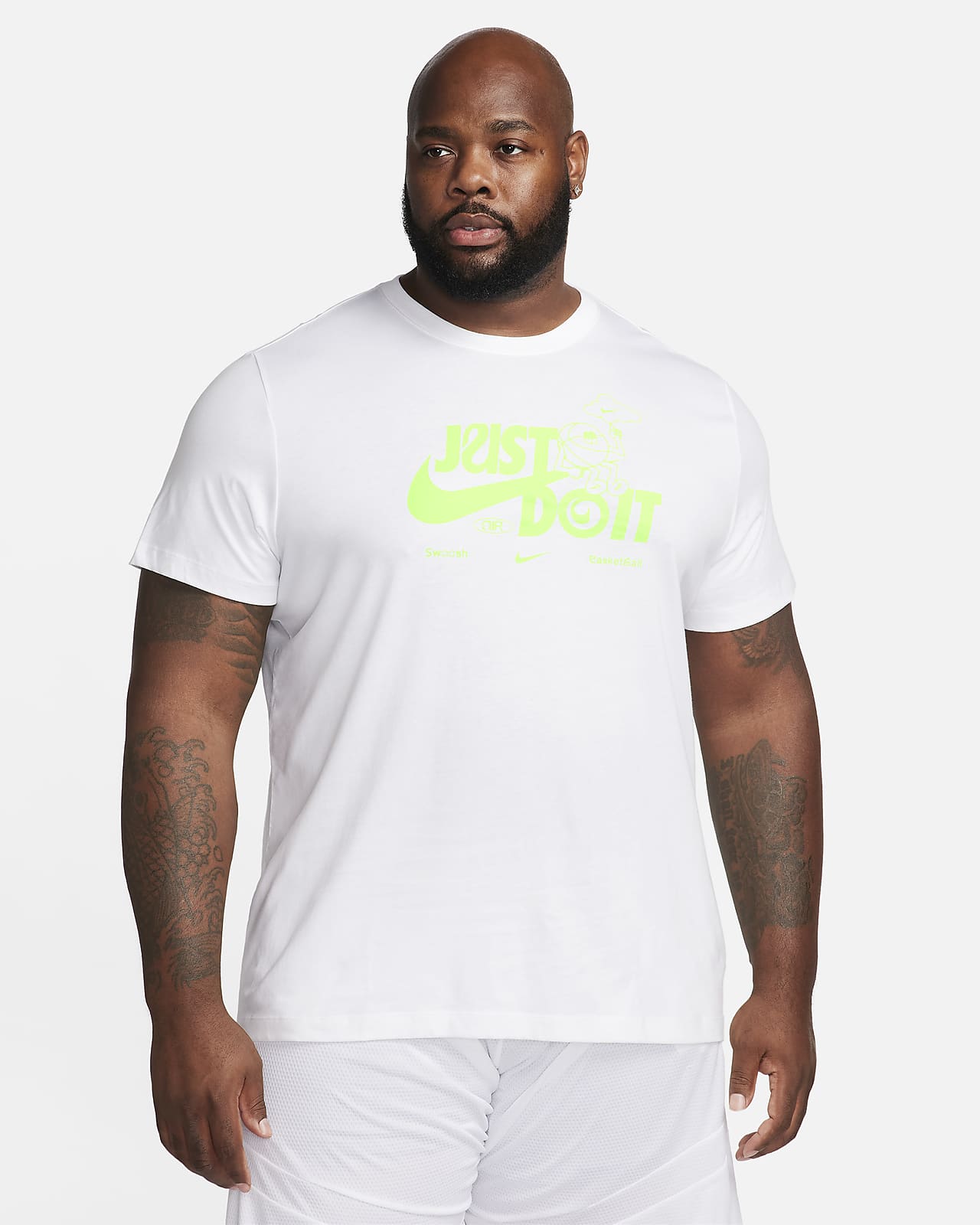 NIKE DZ2881-100 M NSW TEE Big Swoosh T-Shirt Men's White Size S :  : Fashion