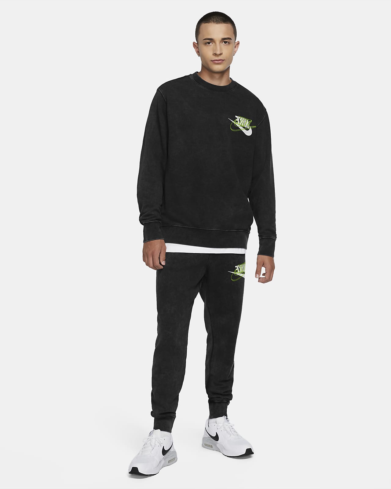 nike sportswear french terry crew