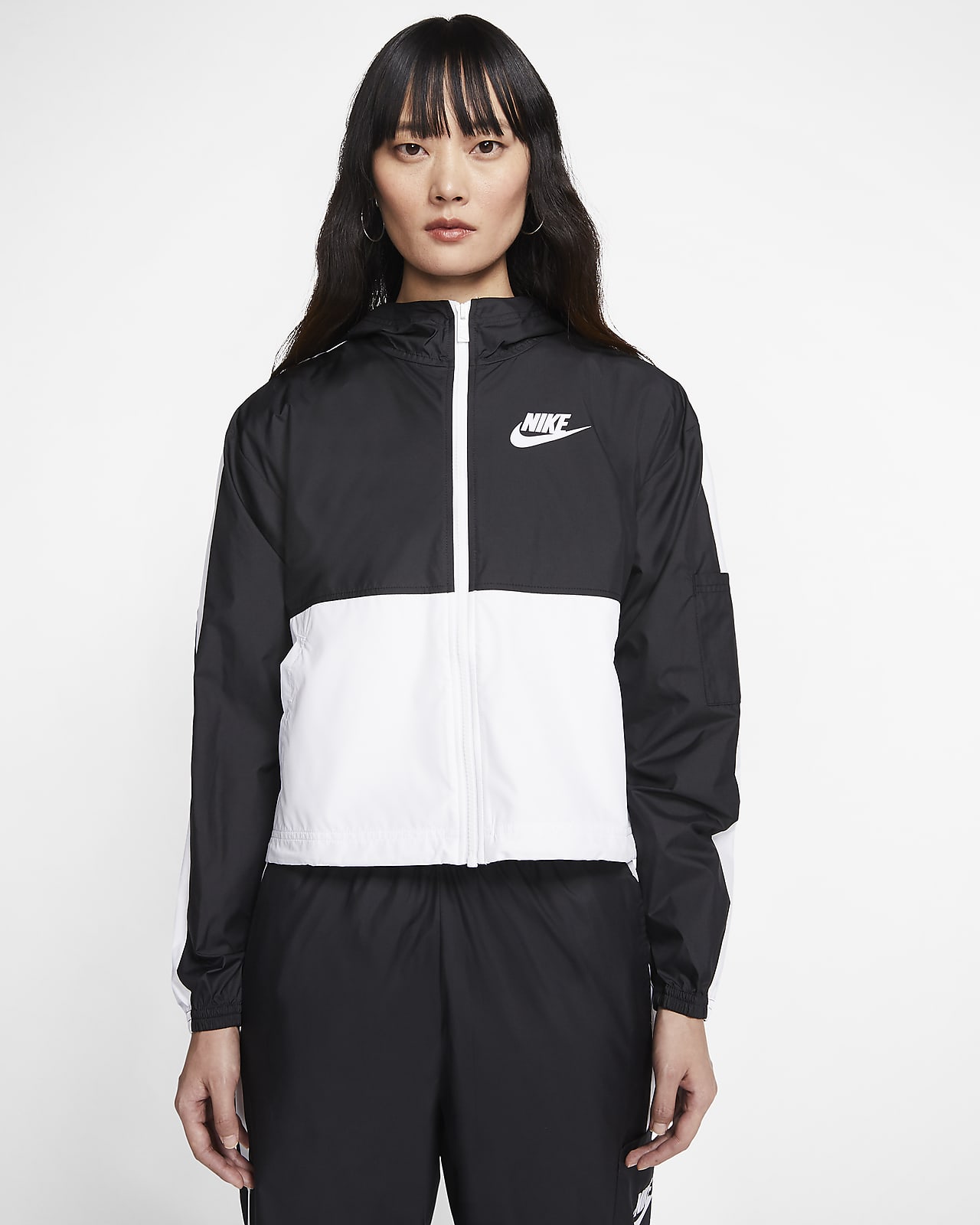 nike woven colorblock full zip jacket womens