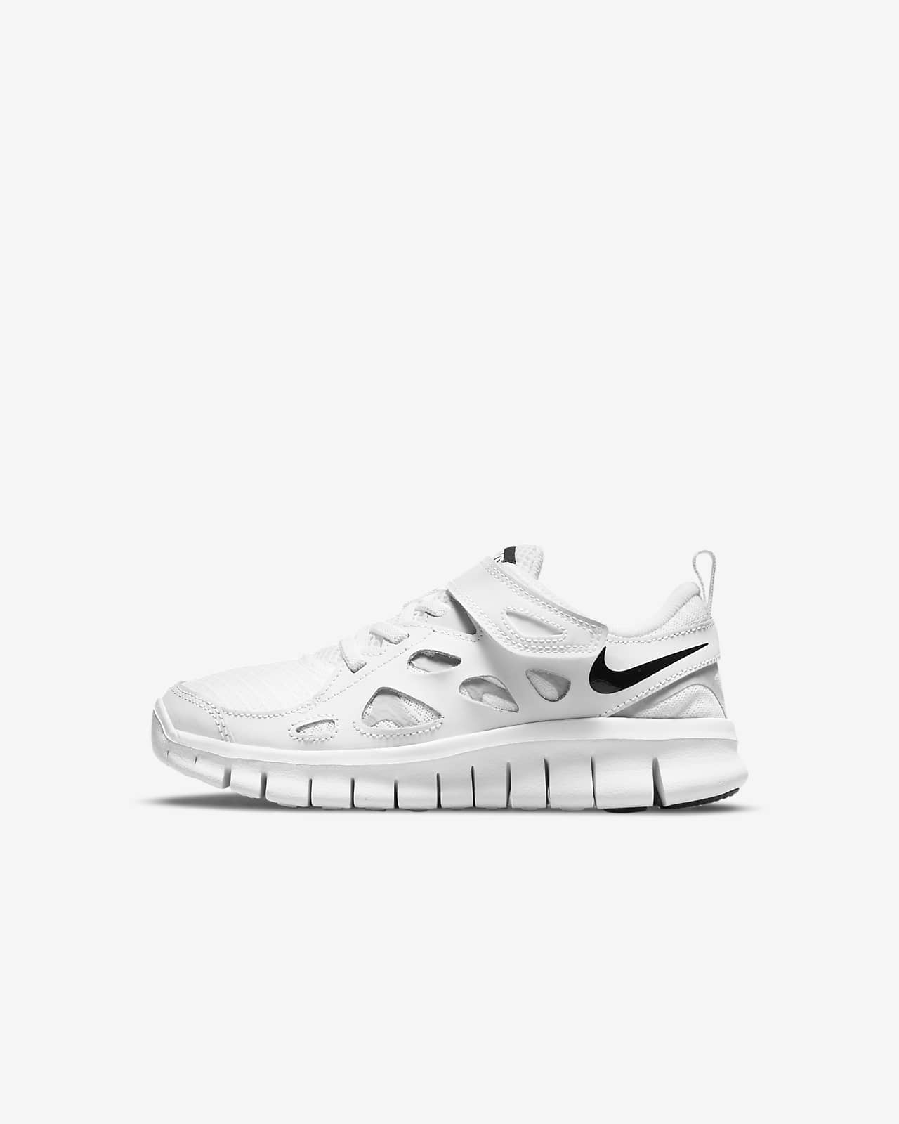 Nike Free Run 2 Little Kids' Shoes in White, Size: 13C | DA2689-100
