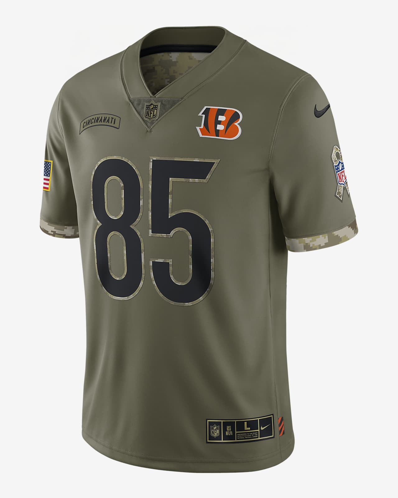 NFL Cincinnati Bengals Salute to Service (Tee Higgins) Men's Limited