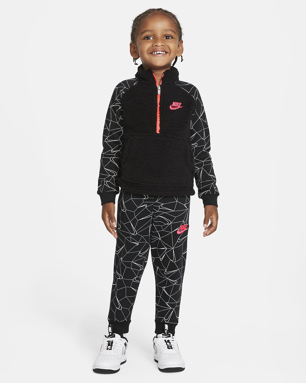 Nike-sæt med hættetrøje bukser småbørn. DK