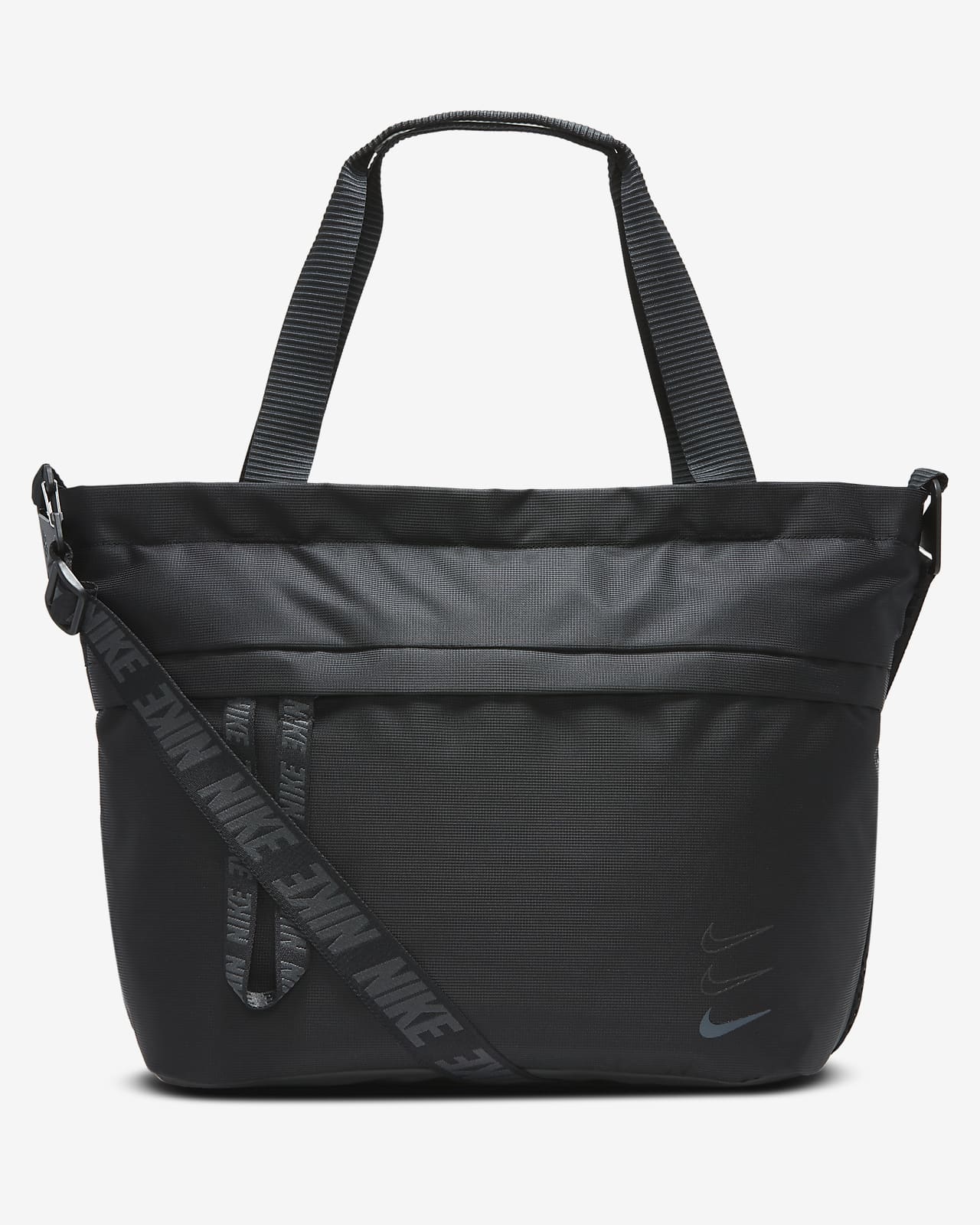 nike essentials black shoulder bag