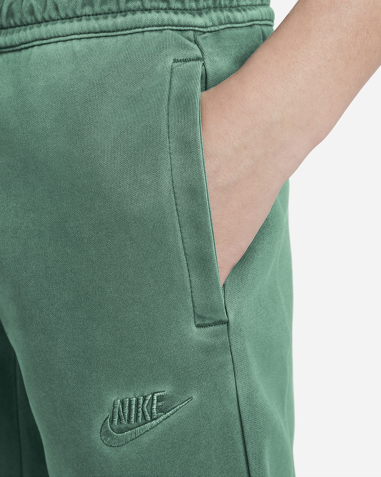 Nike Sportswear Essentials Collection Fleece Green Jade Relaxed Pants XL  NEW