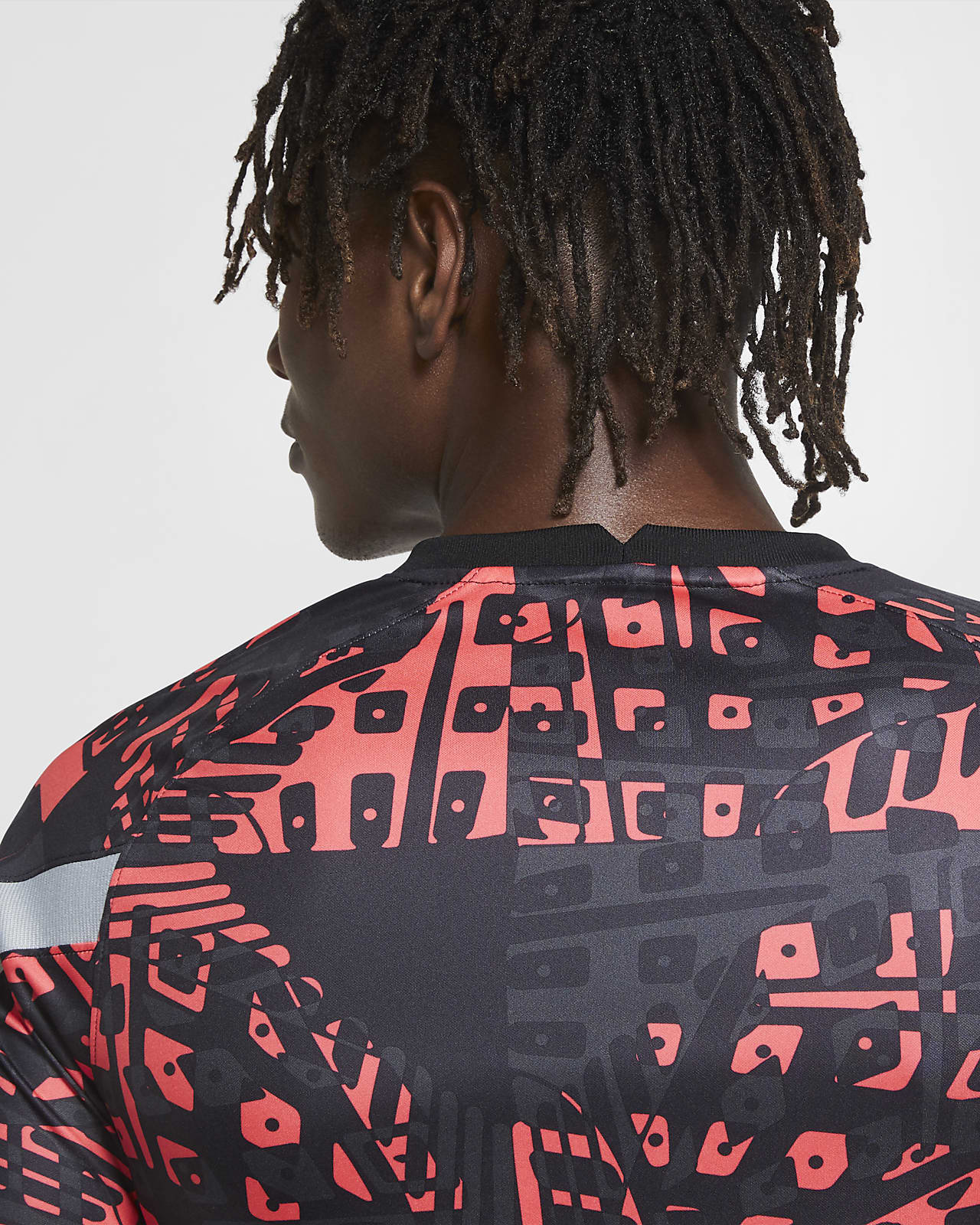 lfc nike mens black pre match top