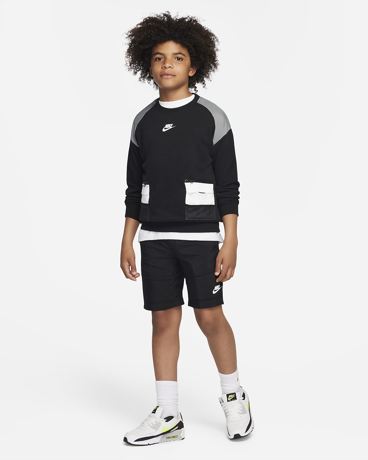 Nike Sportswear Big Kids' (Boys') Woven Utility Cargo Shorts. Nike JP