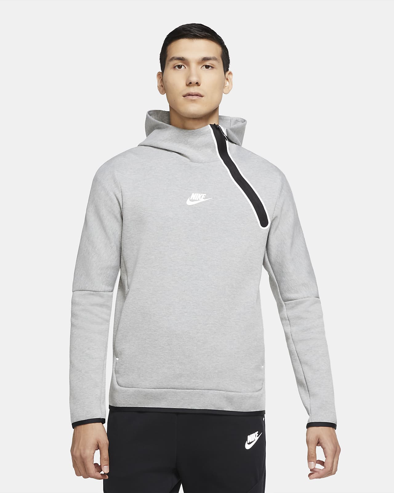 nike tech fleece sweatshirt black