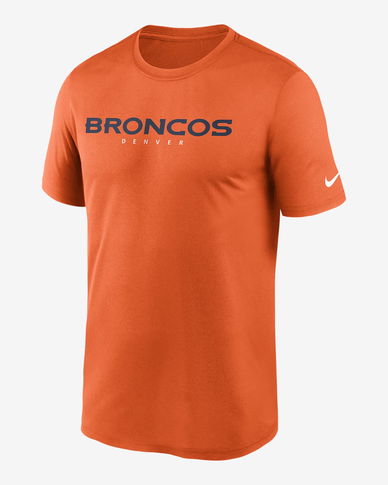 Nike Men's Orange Denver Broncos Logo Essential Legend Performance T-Shirt