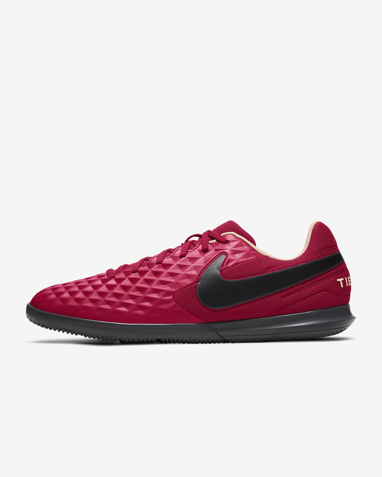 nike tiempo black red
