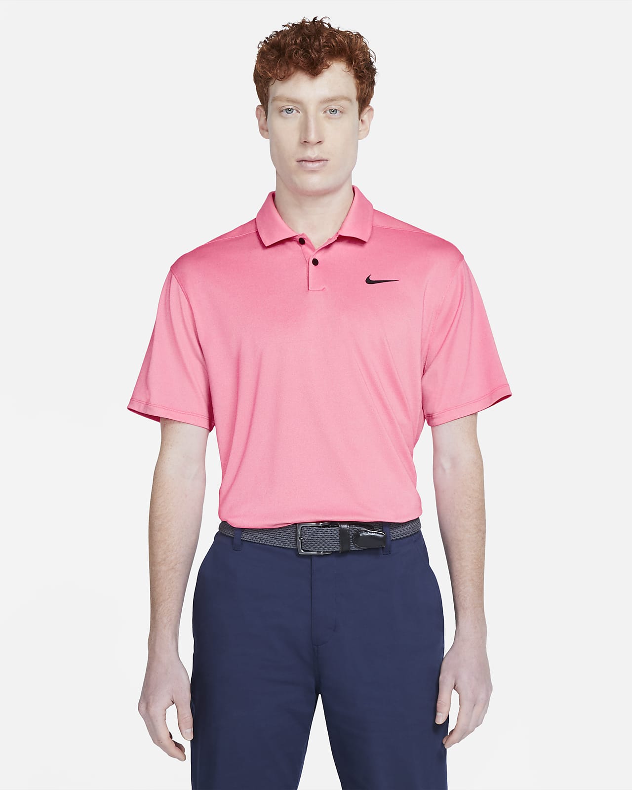 nike pink polo golf