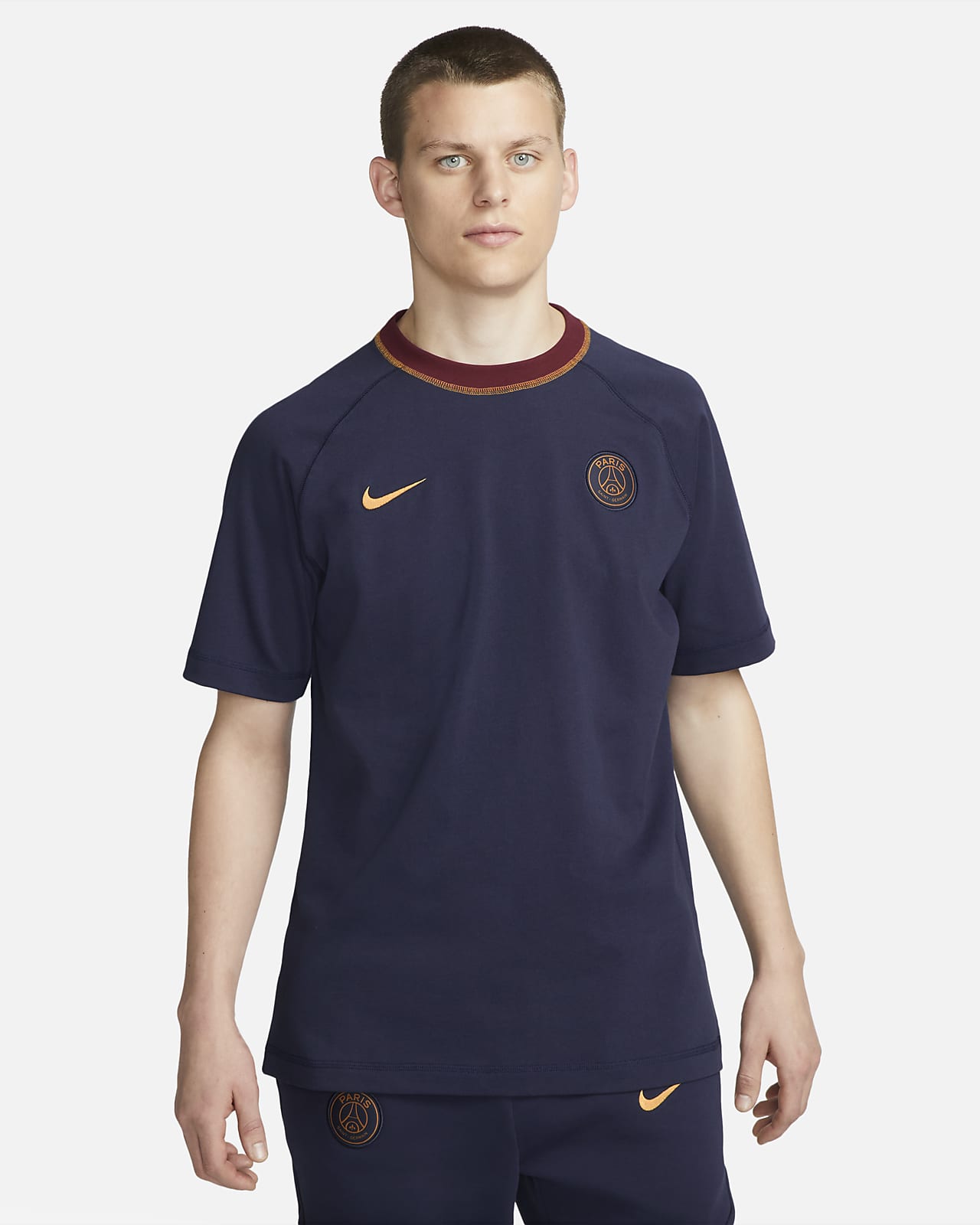 Camisola de futebol de manga curta Nike Travel Paris Saint-Germain para homem