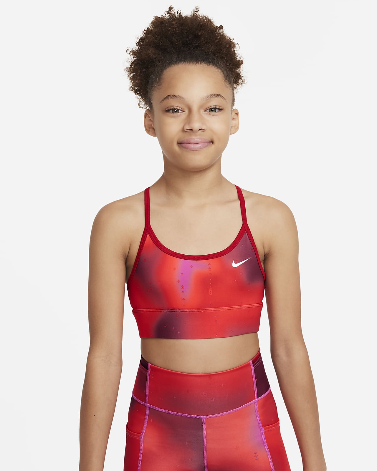 Nike Dri-FIT Indy Big Kids' (Girls') Light Support Sports Bra
