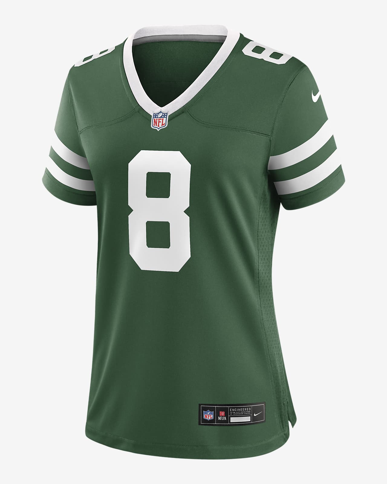 Jersey de fútbol americano Nike de la NFL Game para mujer Aaron Rodgers New York Jets