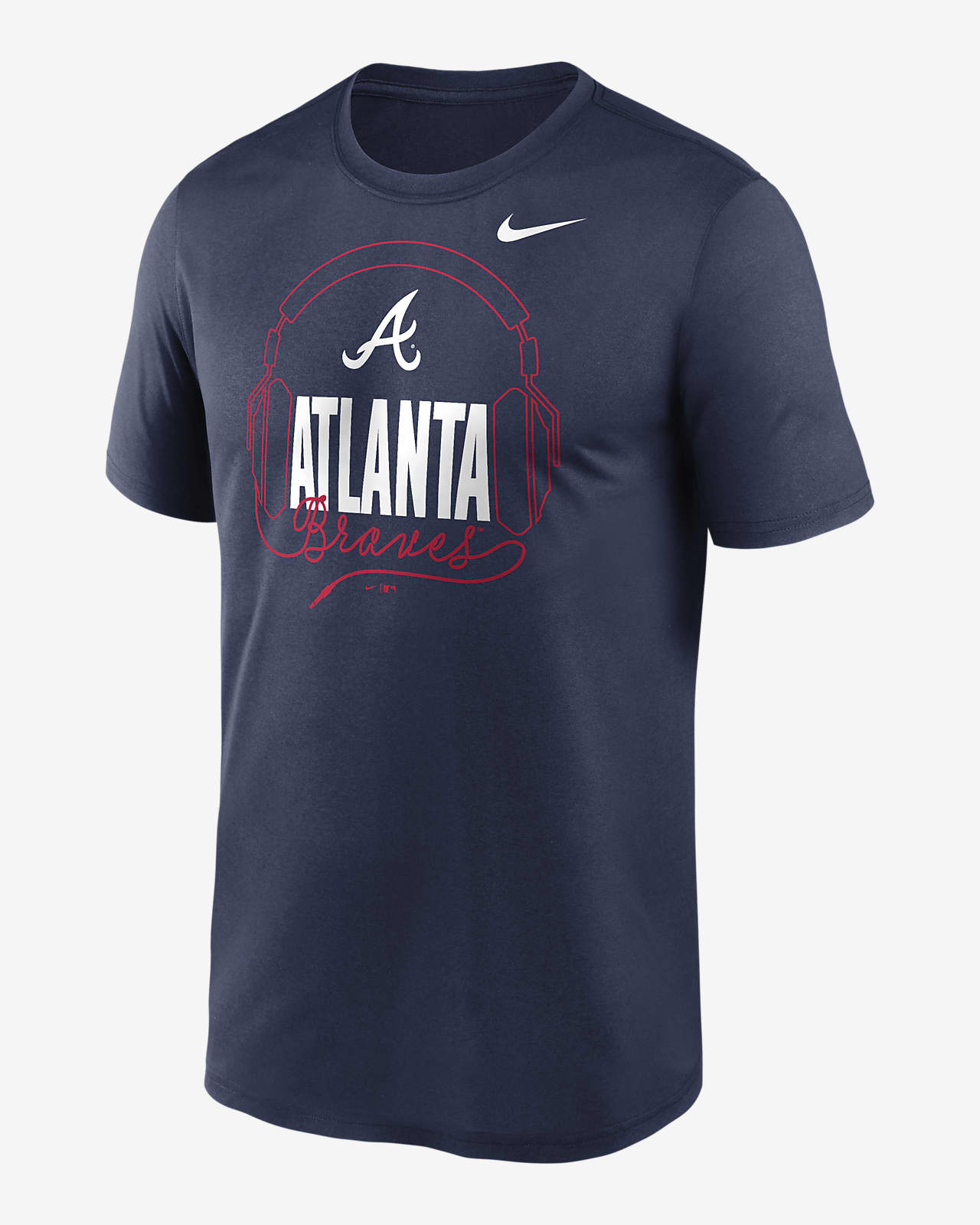 Nike Atlanta Braves Dri-fit Mesh Swoosh Adjustable Cap in Blue for Men