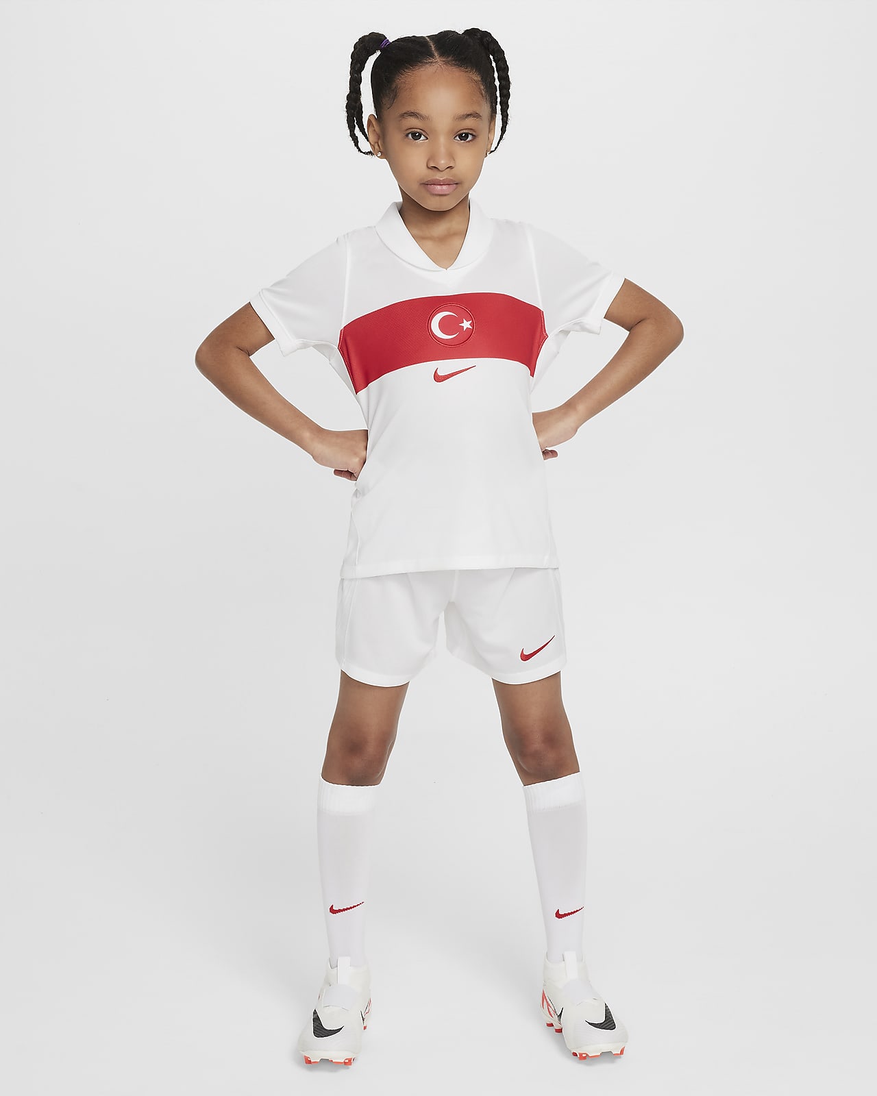 Türkei 2024/25 Stadium Home Nike Replica Fußballtrikot für jüngere Kinder