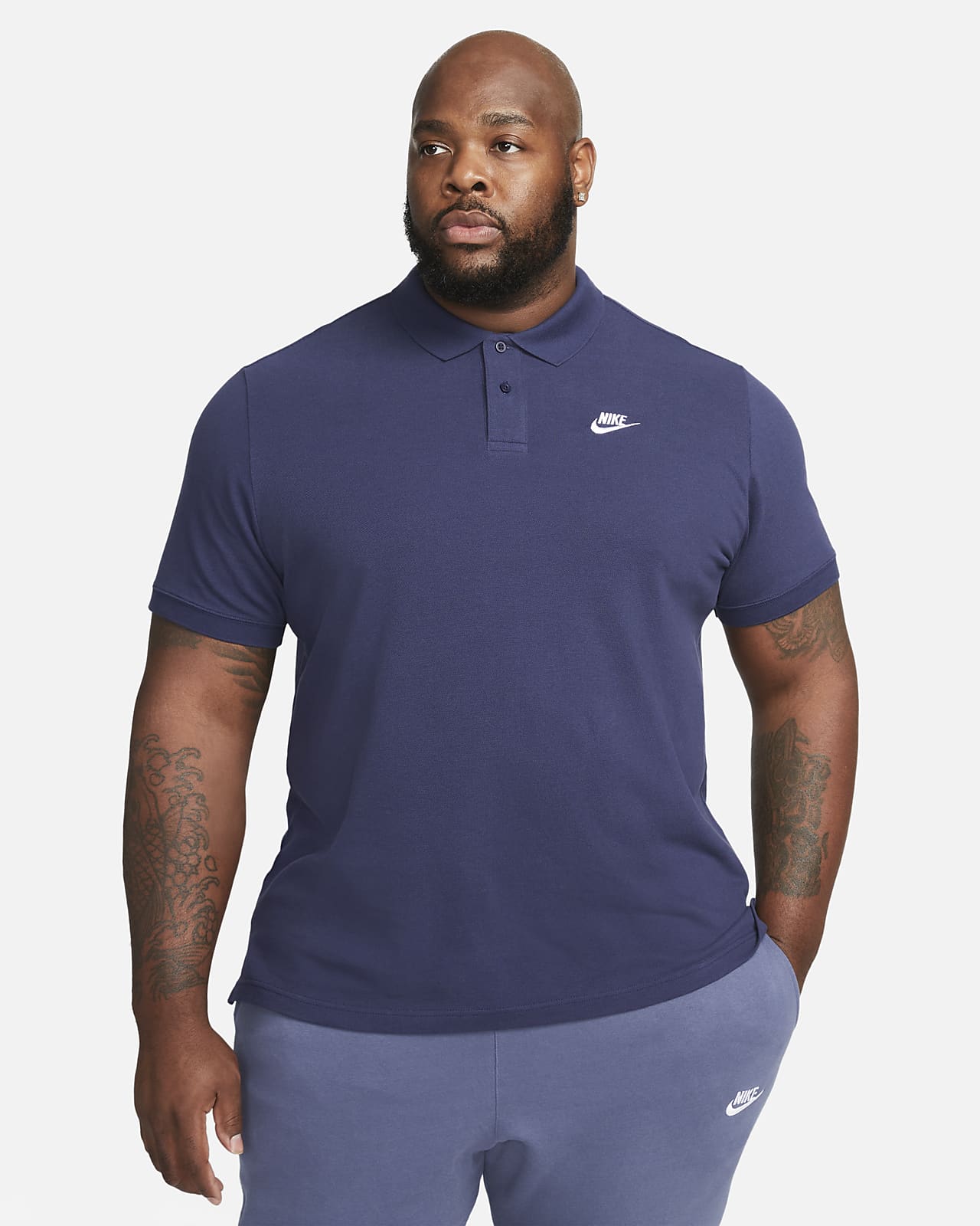 Navy blue on sale nike polo