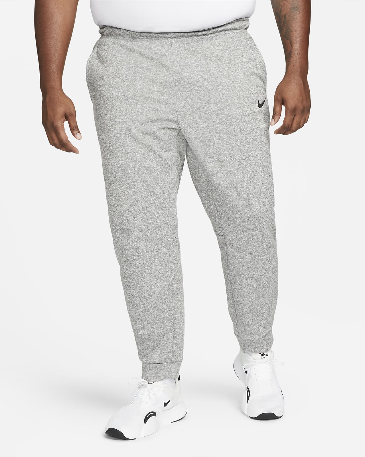 nike tapered joggers grey