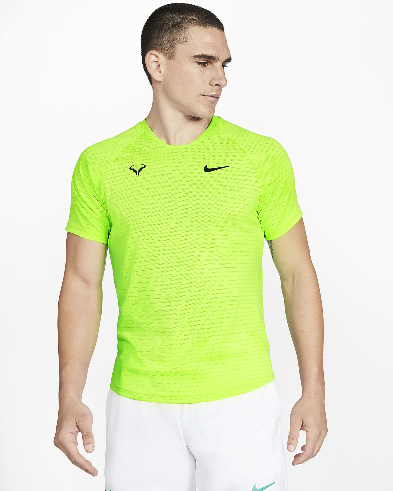 Camiseta de tenis de manga corta para hombre NikeCourt AeroReact Rafa Slam.  Nike.com