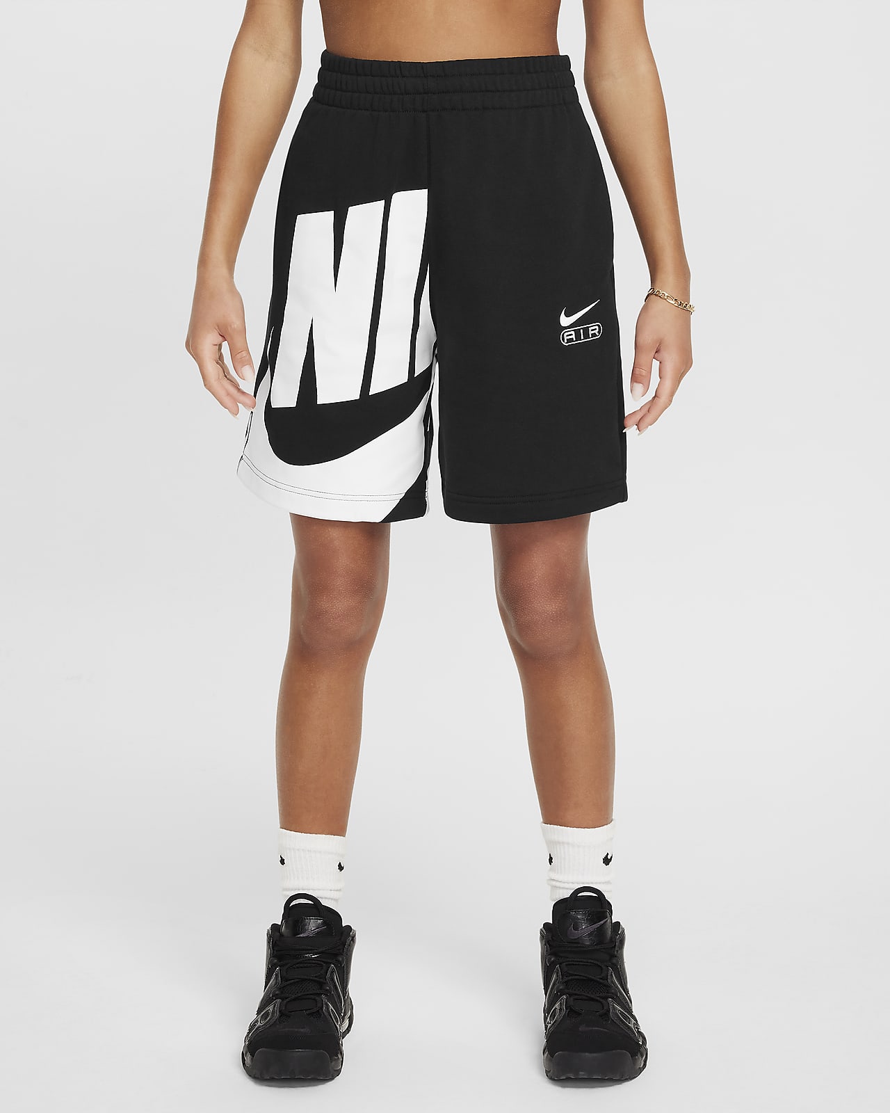 Nike Air-shorts i french terry til piger
