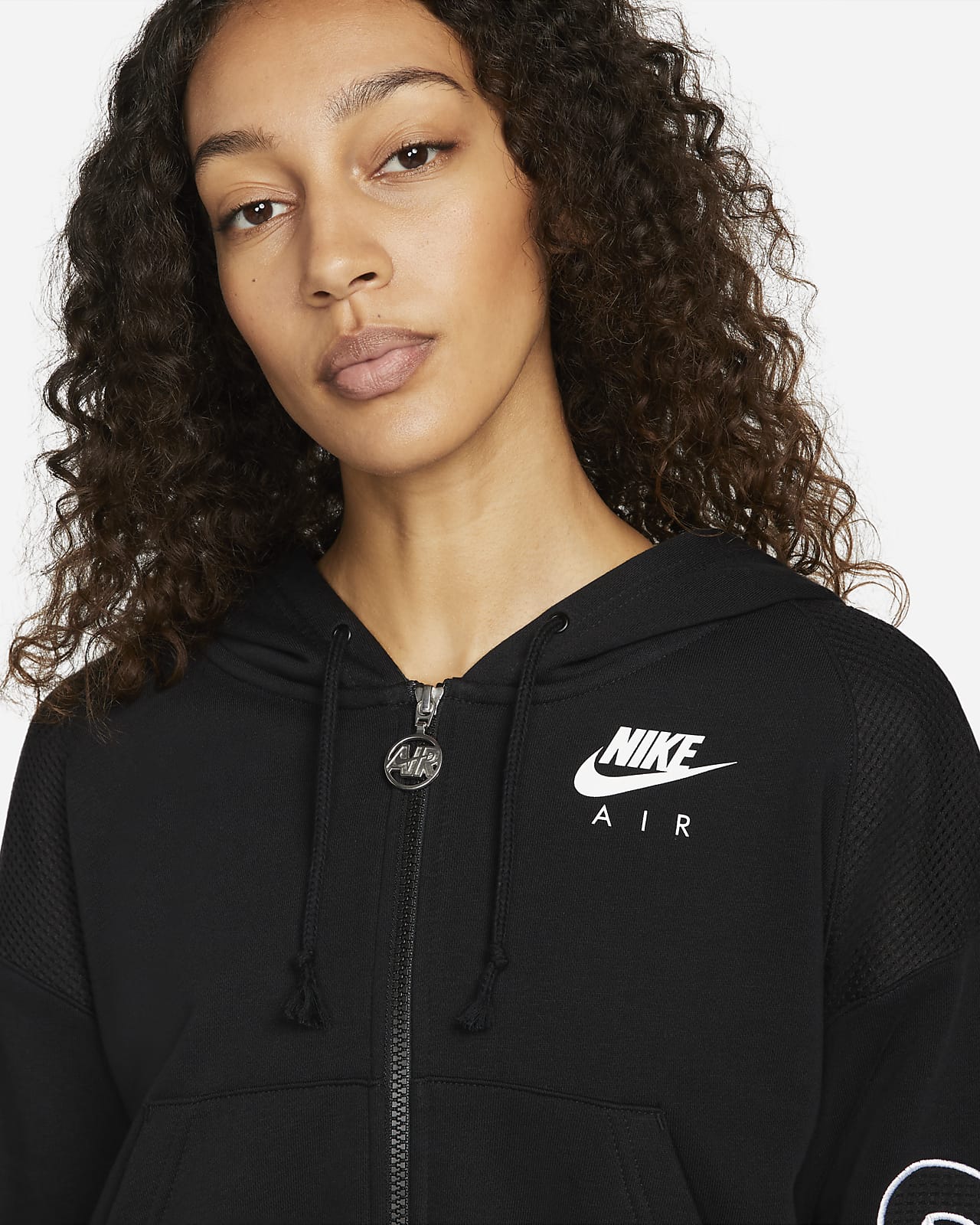 Nike Air Women's Oversized Full-Zip Fleece Hoodie. Nike NL