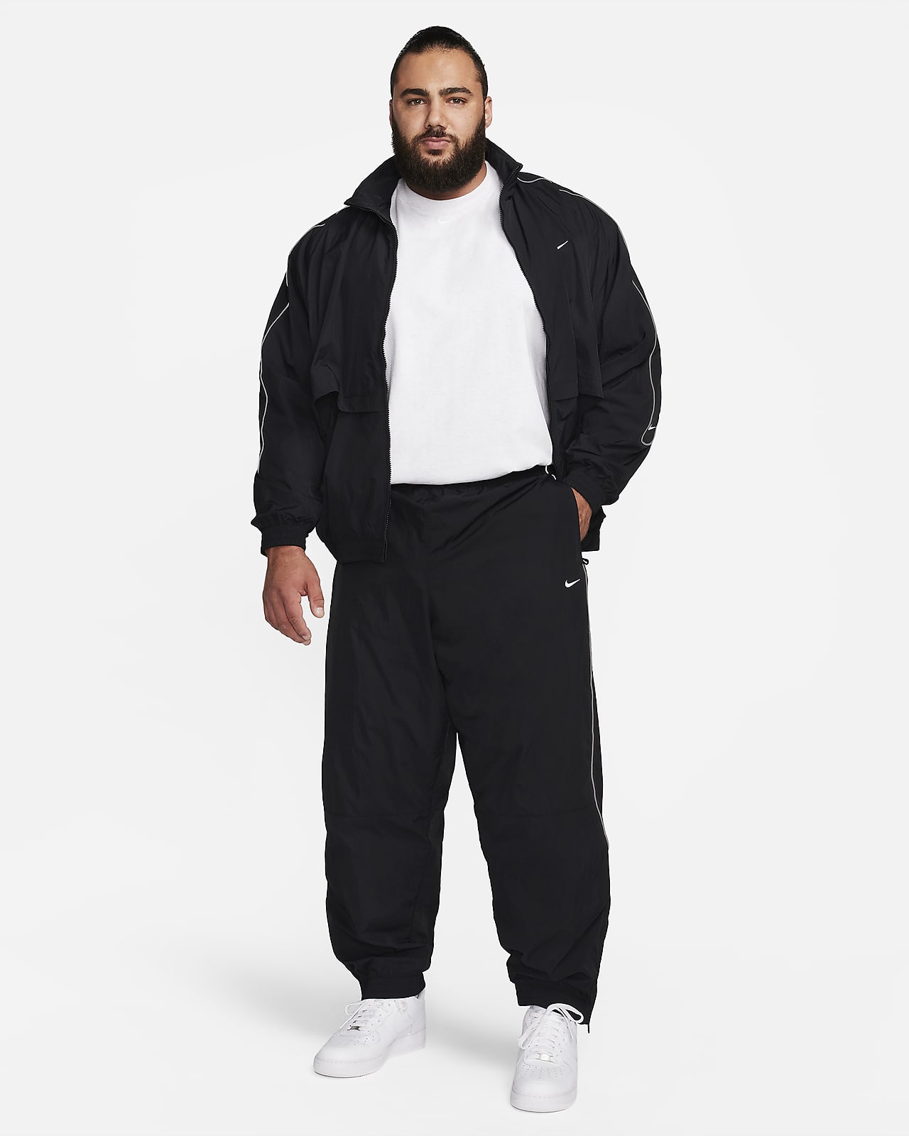 Nike Men's 2-Piece Jogger Set Solo Swoosh Jogger Pants and Hoodie
