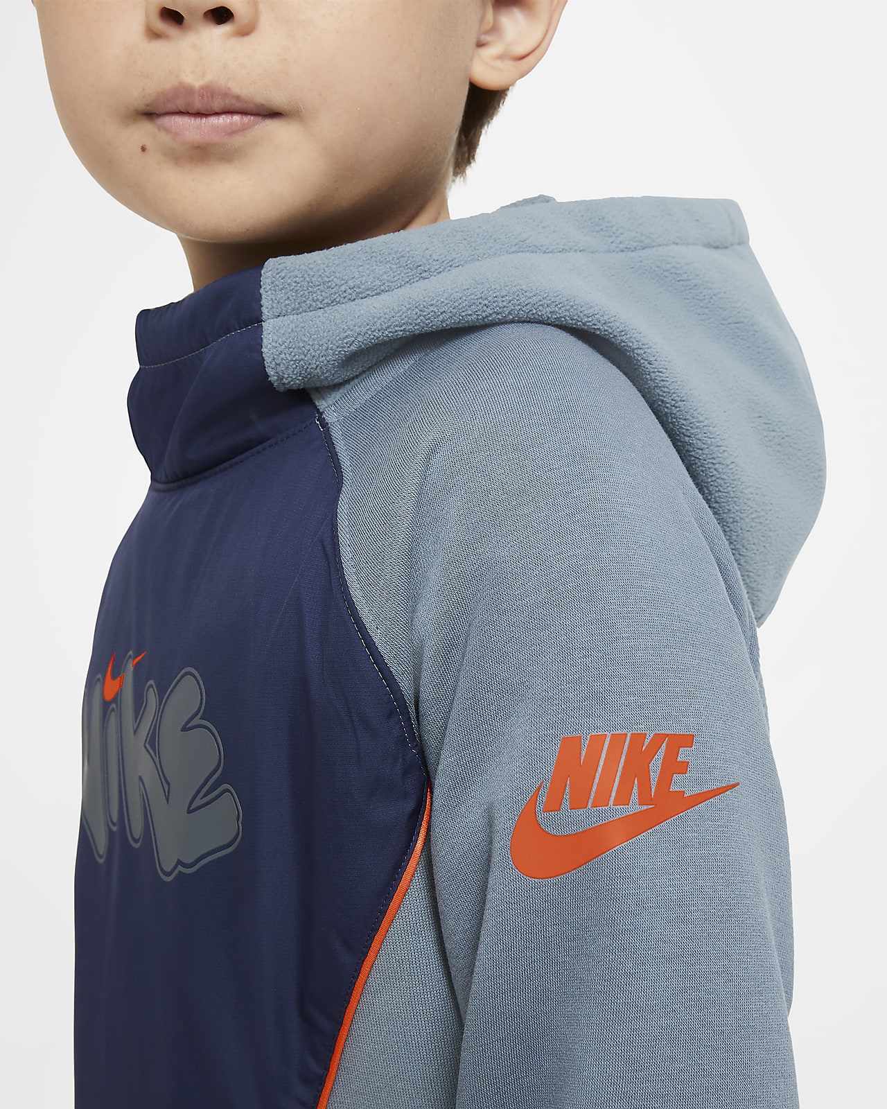 blue nike hoodie kids