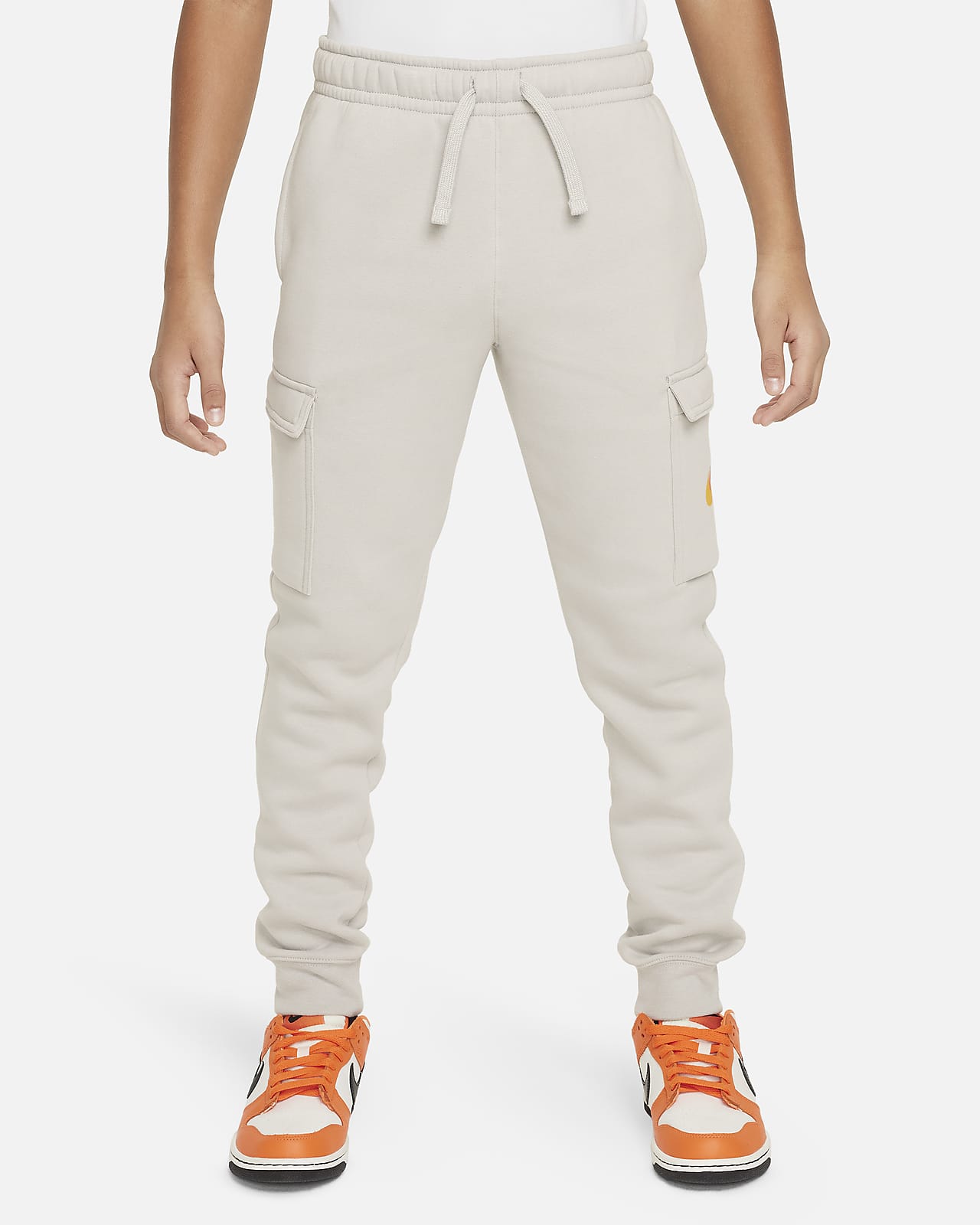 Nike Sportswear Older Kids' (Boys') Fleece Graphic Cargo Trousers