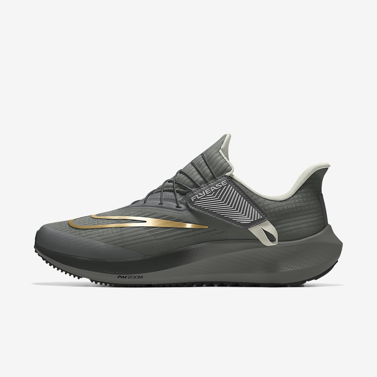 Sapatilhas de running para estrada fáceis de calçar/descalçar personalizáveis Nike Air Zoom Pegasus FlyEase By You para homem