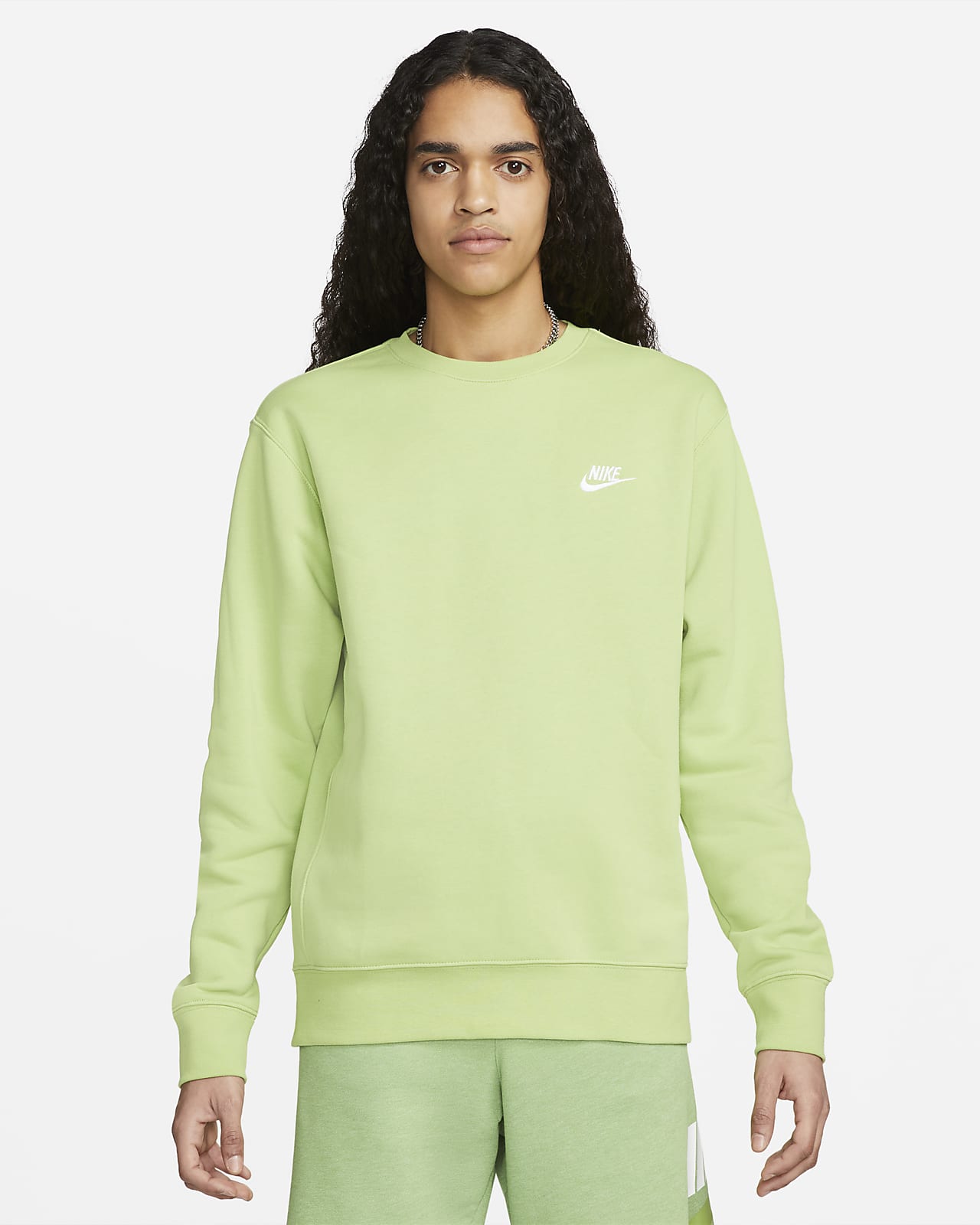 nike crewneck club fleece