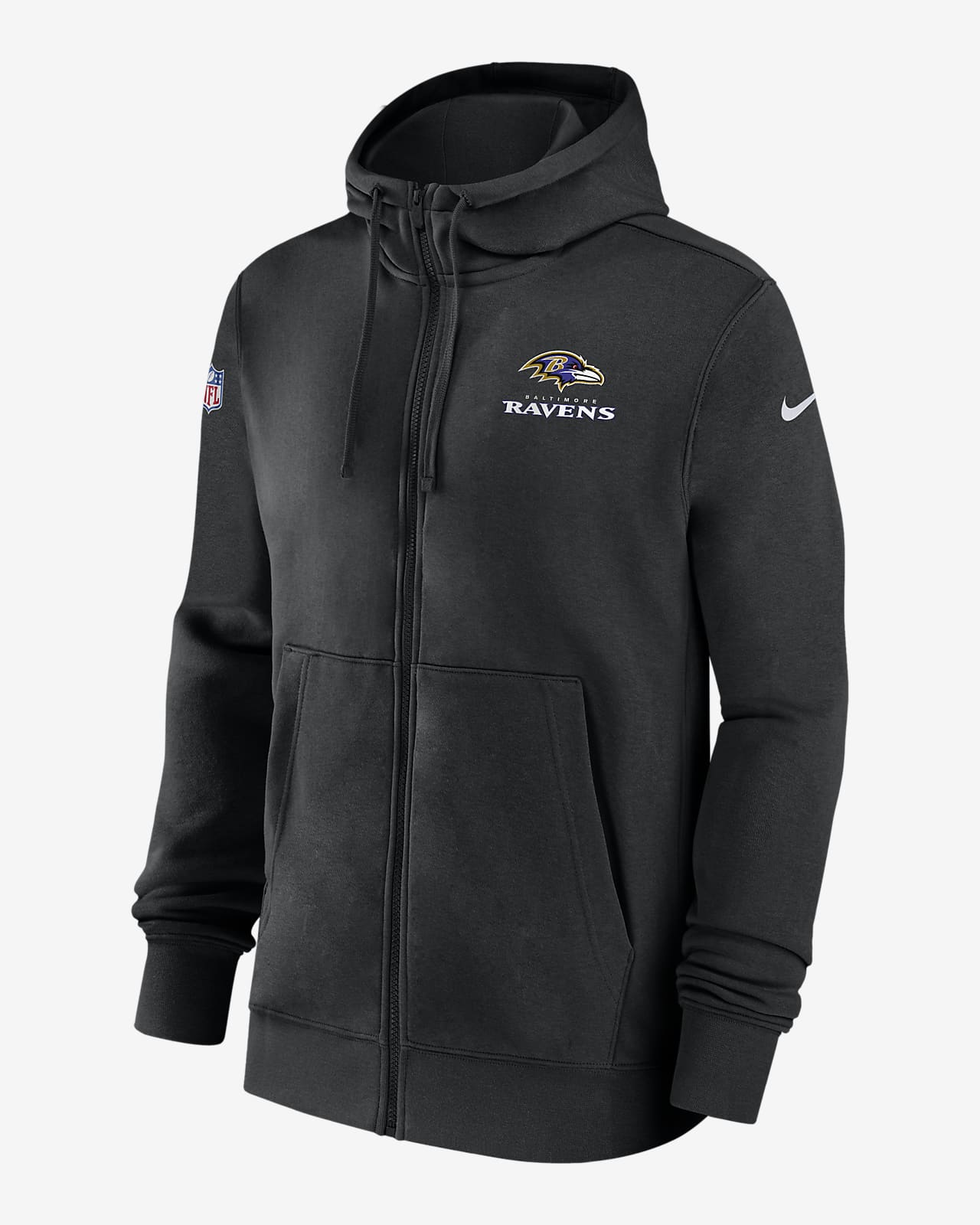 Baltimore Ravens Sideline Club Men's Nike NFL Pullover Hoodie.