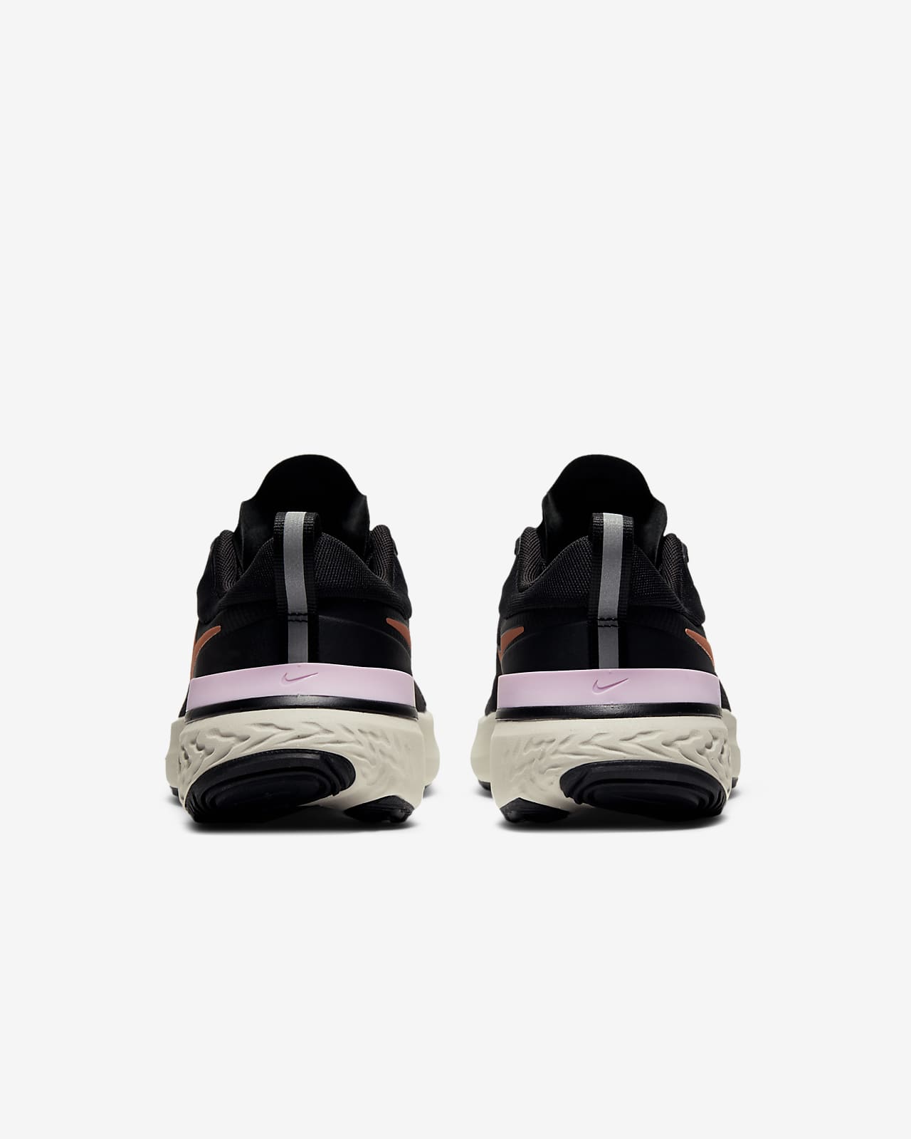 nike react pink and black